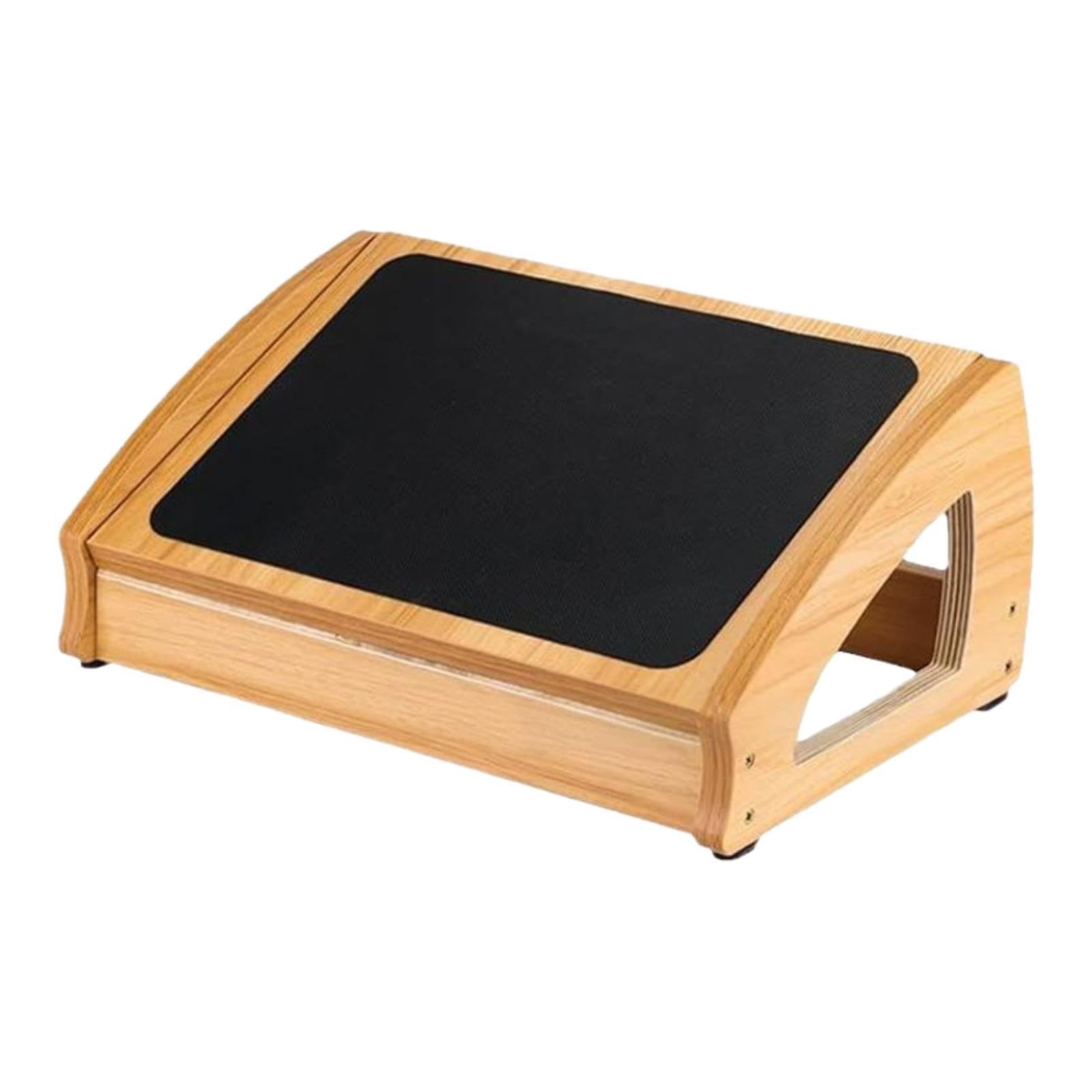 Repose-pieds de bureau en bois tabouret ergonomique pour créer un espace travail maison cozy