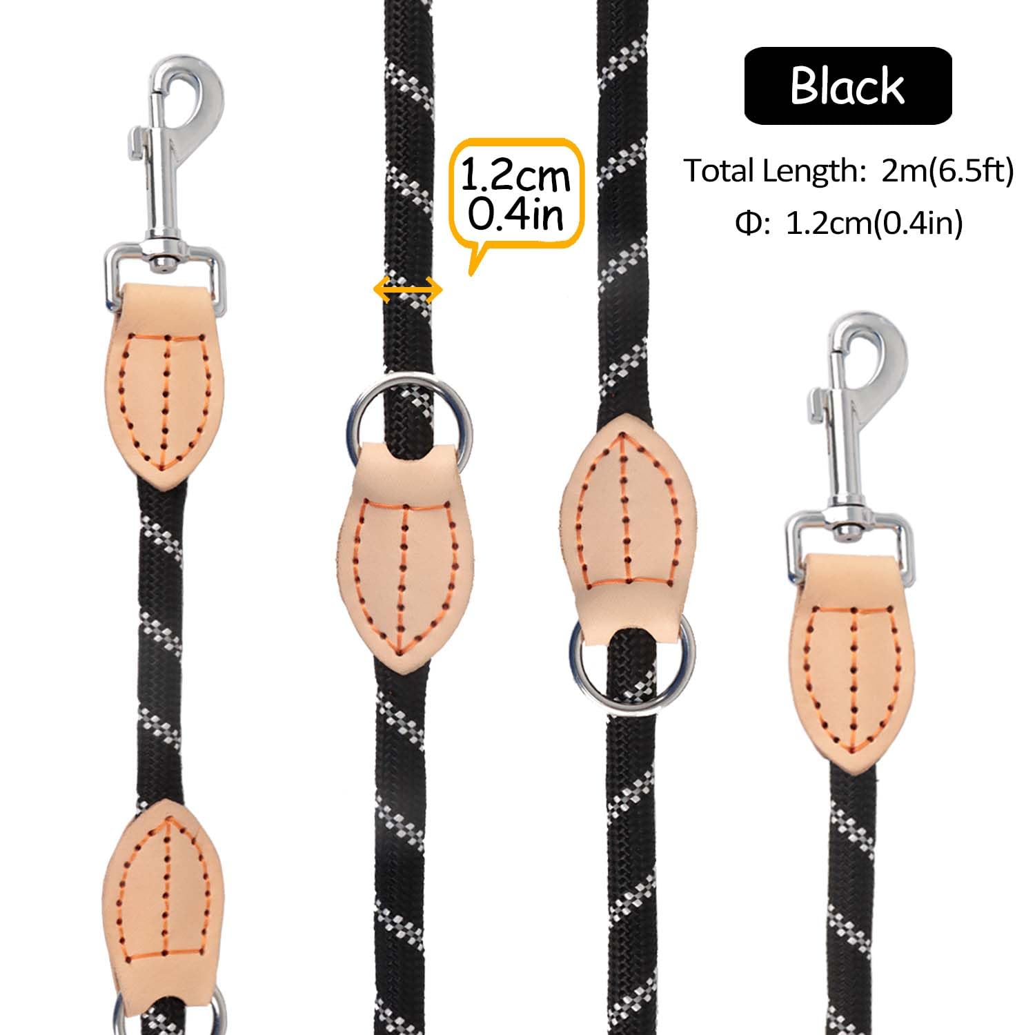 Guinzaglio Per Cani AiTodos 1.8m - Antistrappo, Riflettente, Per Taglie Piccole, Medie E Grandi - Foto 6