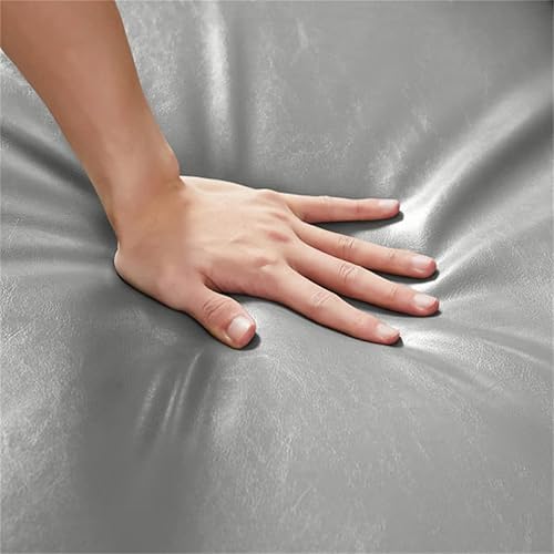 Miniatura 4 de Silla de brazo de piel sintética sillón individual con respaldo acolchado extra grueso y cojín de asiento silla de sofá de mediados de siglo con