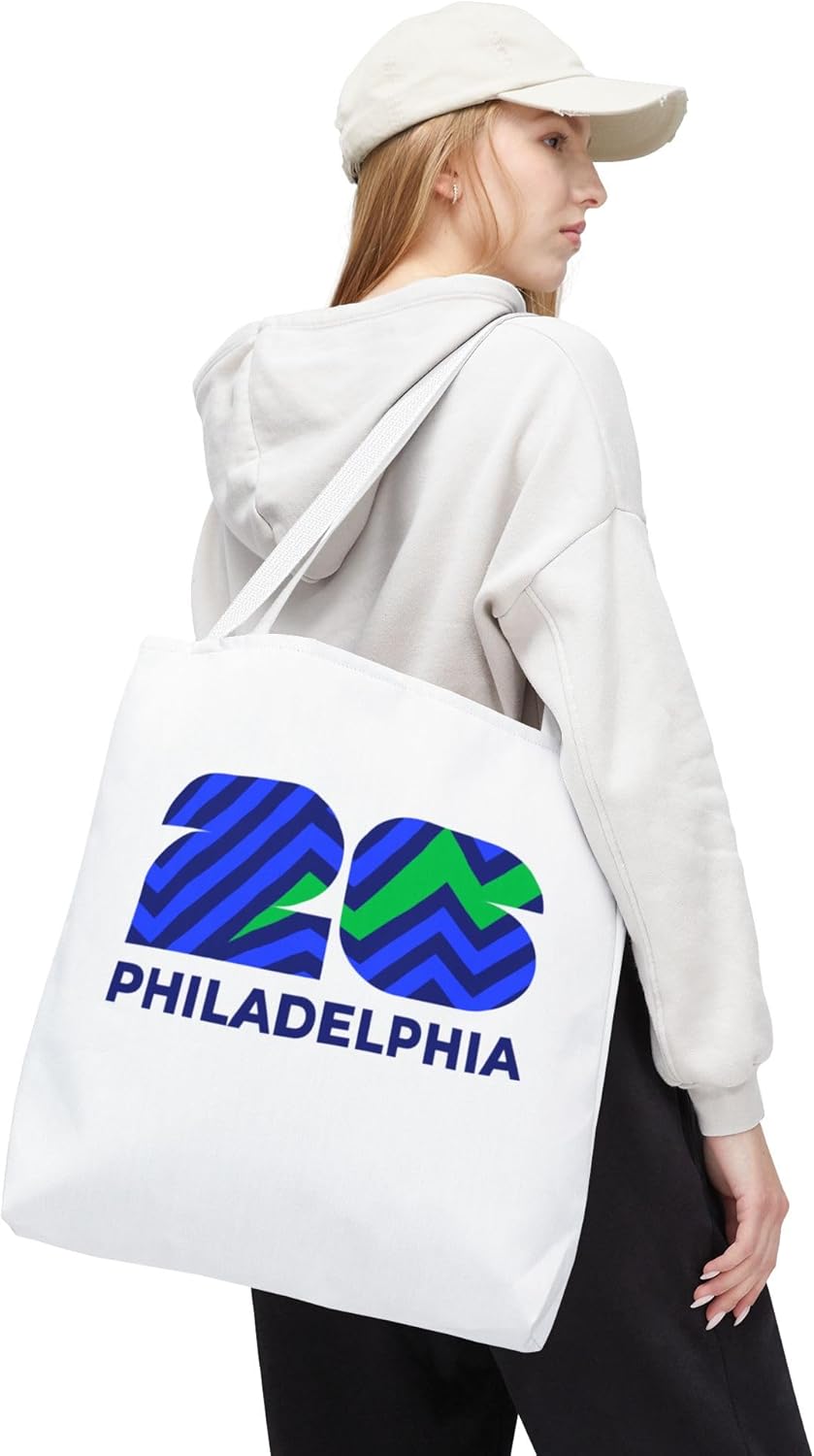 World Cup Host City Philadelphia Large Tote Bag in City Graphic