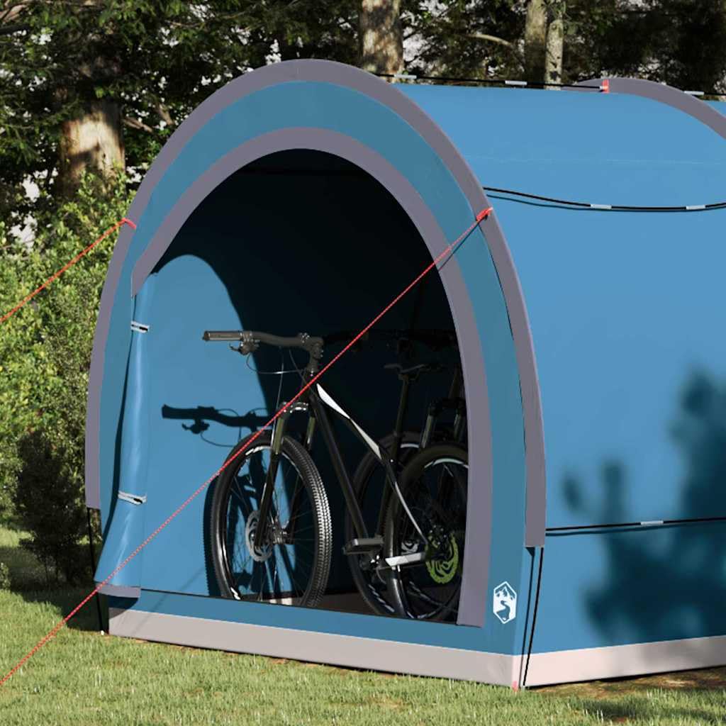 Garaż rowerowy z dachem zielony z TAFT x x, odporny na warunki atmosferyczne, namiot outdoorowy z portem elektrycznym i wieszakiem świetlnym dla rodziny, na kemping, trekking, ochrona i