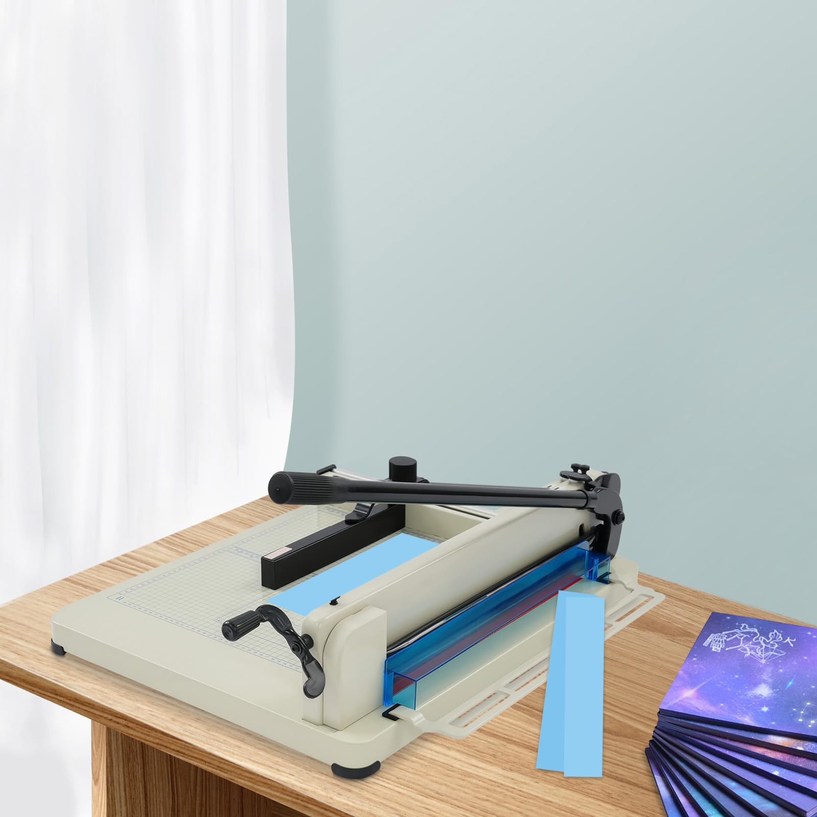 Taglierina manuale A3/A4/A5 (carta 400 mm, 400 fogli), taglierina a leva manuale con blocco di sicurezza, forbici a ghigliottina per carta, massima precisione, ufficio, casa, scuola
