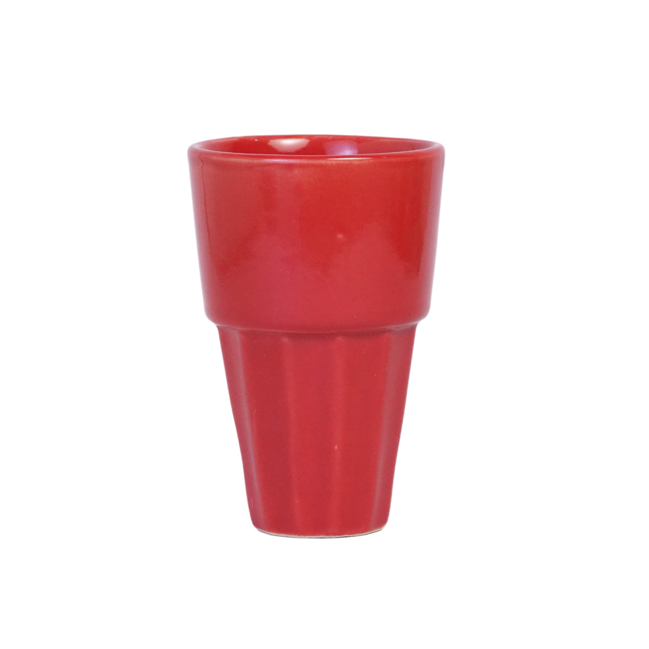 Freakway Cutting Tea Glasses, Set of 6 Chai Cups with Iron Stand & Hanger, Tapri Style but Royal Gift (Full Multicolour) 2