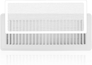 Floor Register Vent Cover- 4"x12" Air Vent Screen Mesh, Frame Tape Perfect for Multiple Material Air Vent Filters (4-Packs)- White