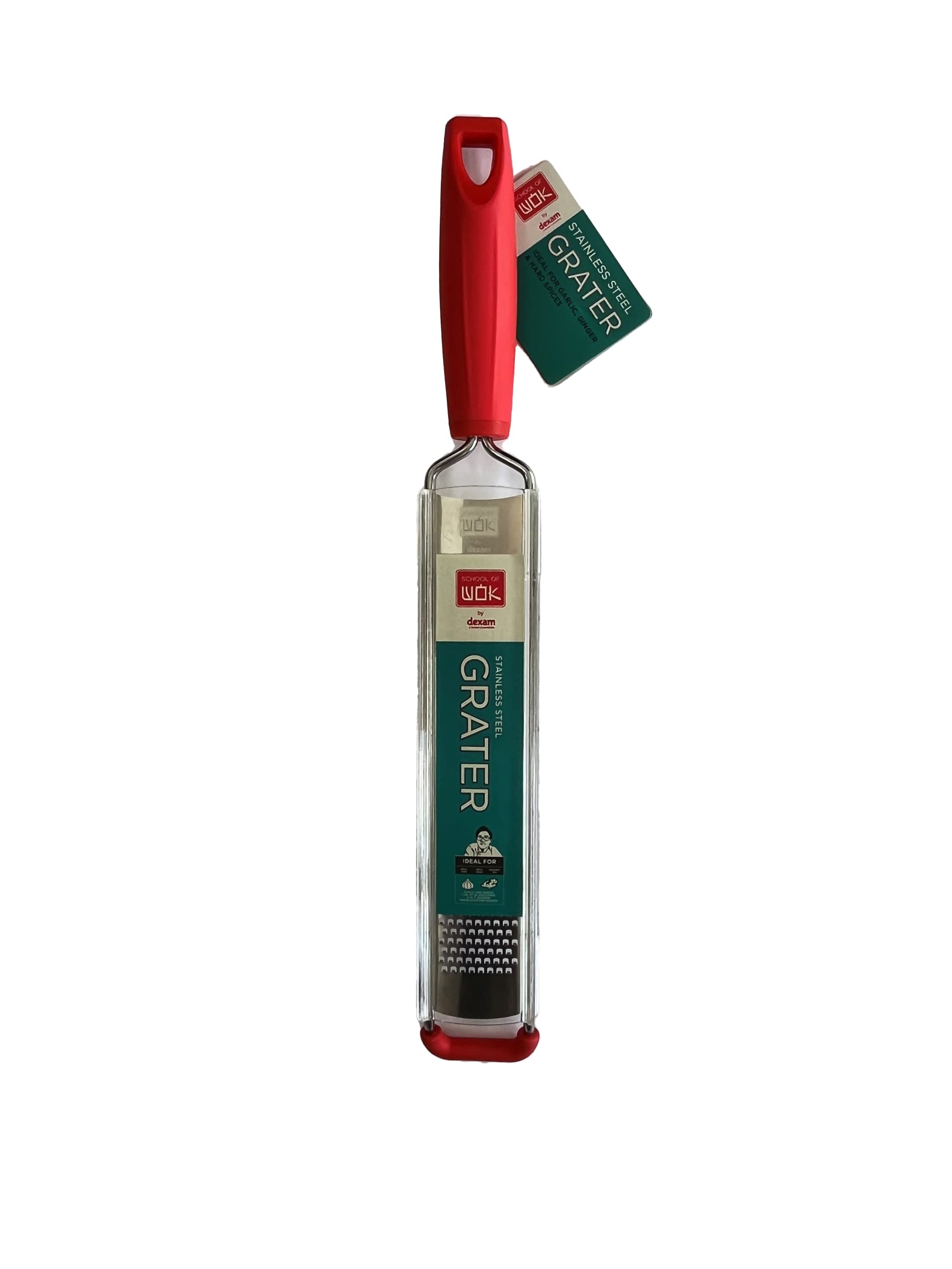 School of Wok Fine Grater for Garlic & Ginger, White