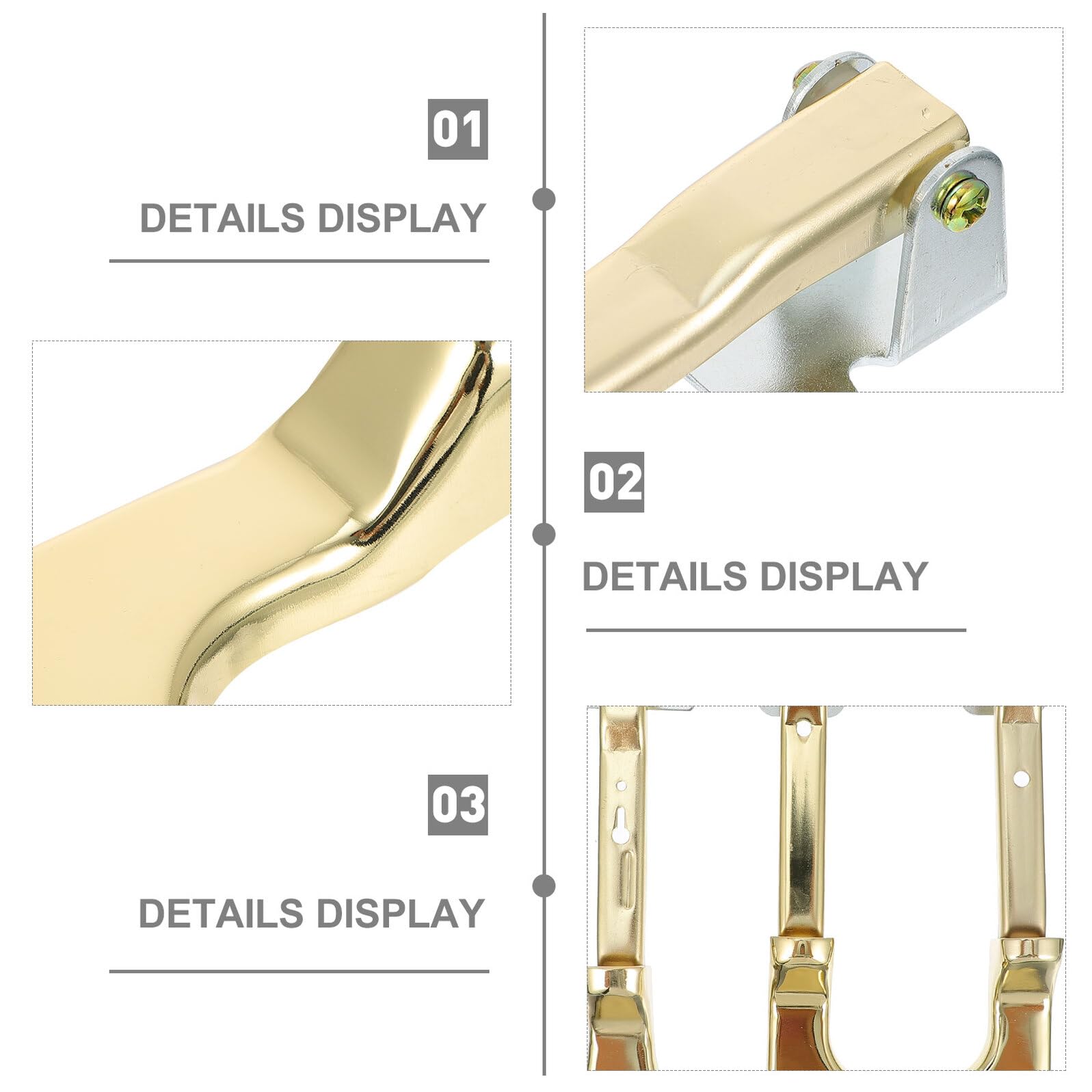 Beaupretty Pedali Pezzi Pianoforte e Verticale 3 Dorato in Metallo per Ruggine Resistenti alla Accessori Professionali Pratici per Strumenti Musicali