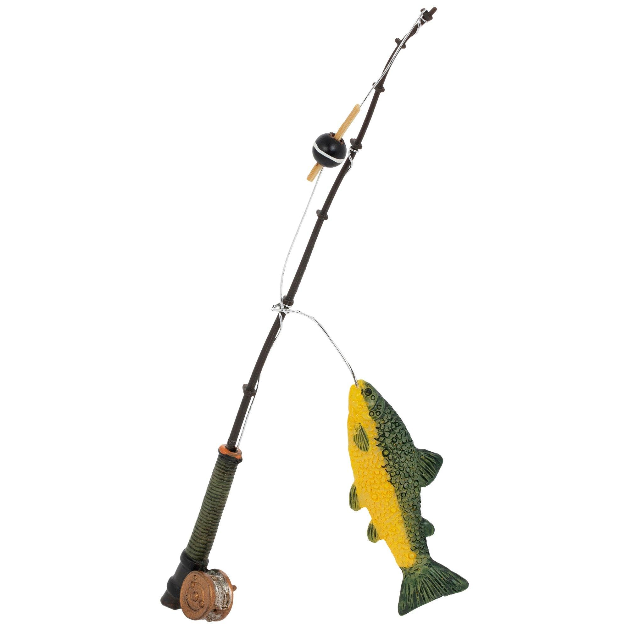Amazon.com: Miniature Fishing Pole with Fish for Dolls, Dioramas,  Miniatures - 6.75 Inch : Toys & Games