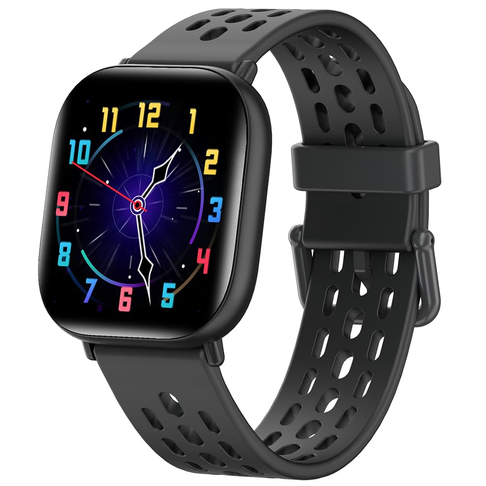 キッズスマートウォッチガールズボーイズ、スマートウォッチ キッズ 子供用 腕時計、Smart Watch for Kids、1.4インチDIYダイヤル、複数のスポーツモード、 歩数計、IP68防水、iOS・アンドロイド対応、天気 、USB充電式、 目覚まし時計、多種機能付き 日語説明書付き 6〜14歳 男の子 女の子 入園入学祝い クリスマス 誕生日 プレゼント ギフト (黒/Black)