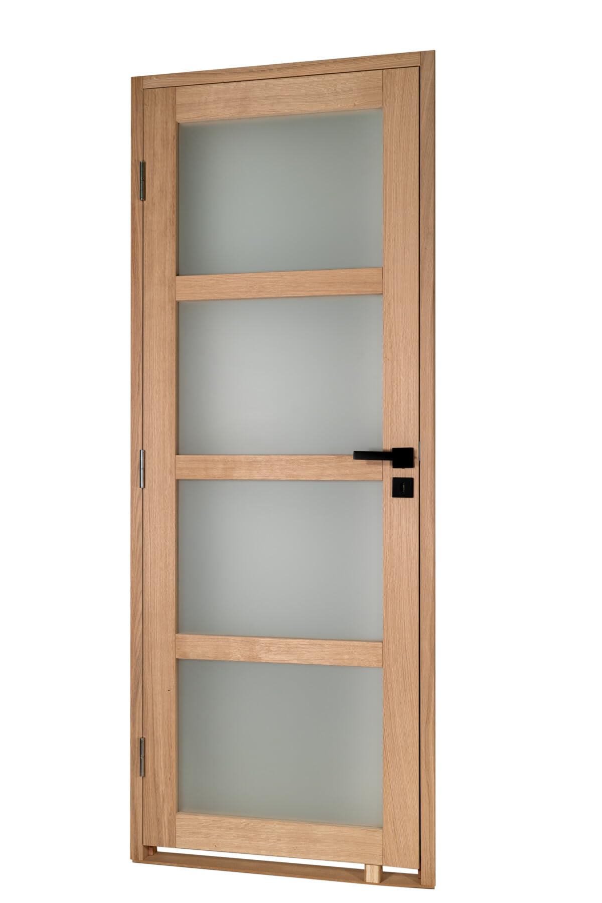 Bloc porte PARIS 4 Vitrages bois chene 2040x730 Droite