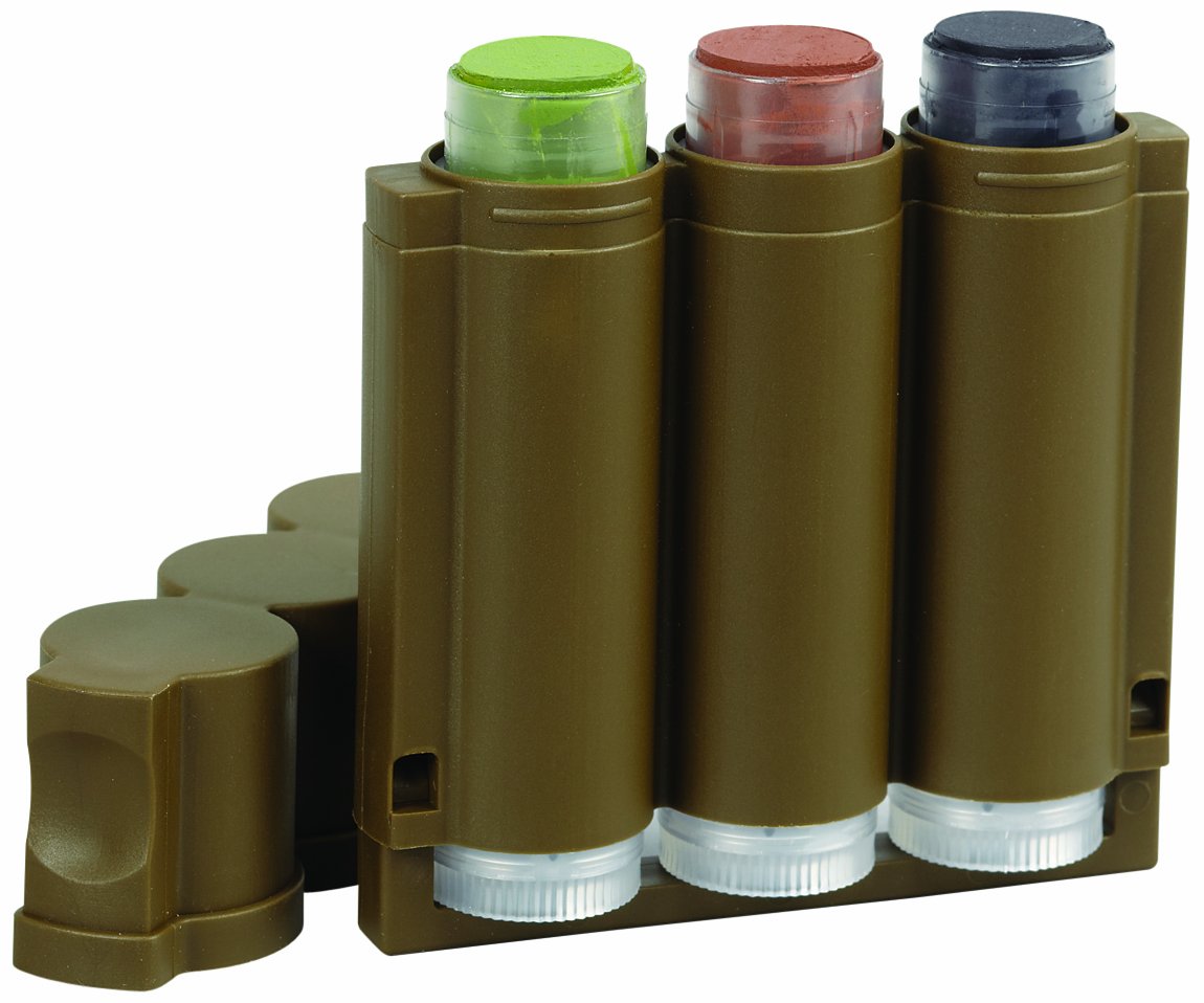 Hunters Specialties Speed Camo Tri-Color Makeup Stick - Pocket Size Long-Lasting Easy-to-Use Concealment Makeup for Hunting
