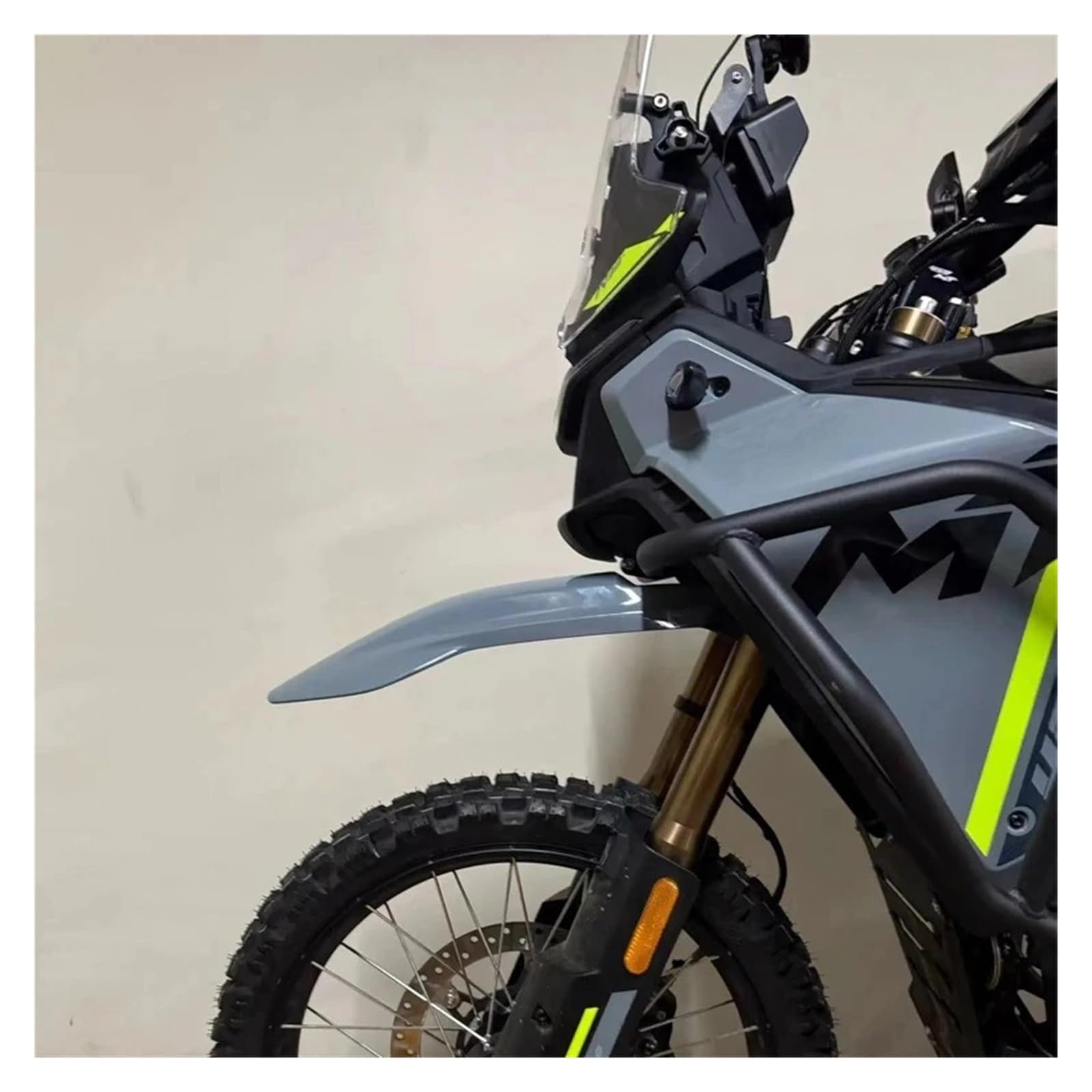 Parafango Motocicletta Per CFMOTO Piastra Di Finitura Sinistra E Destra Protezione Antifango Parafango Anteriore Paraspruzzi in plastica per parafango posteriore p(Grey)