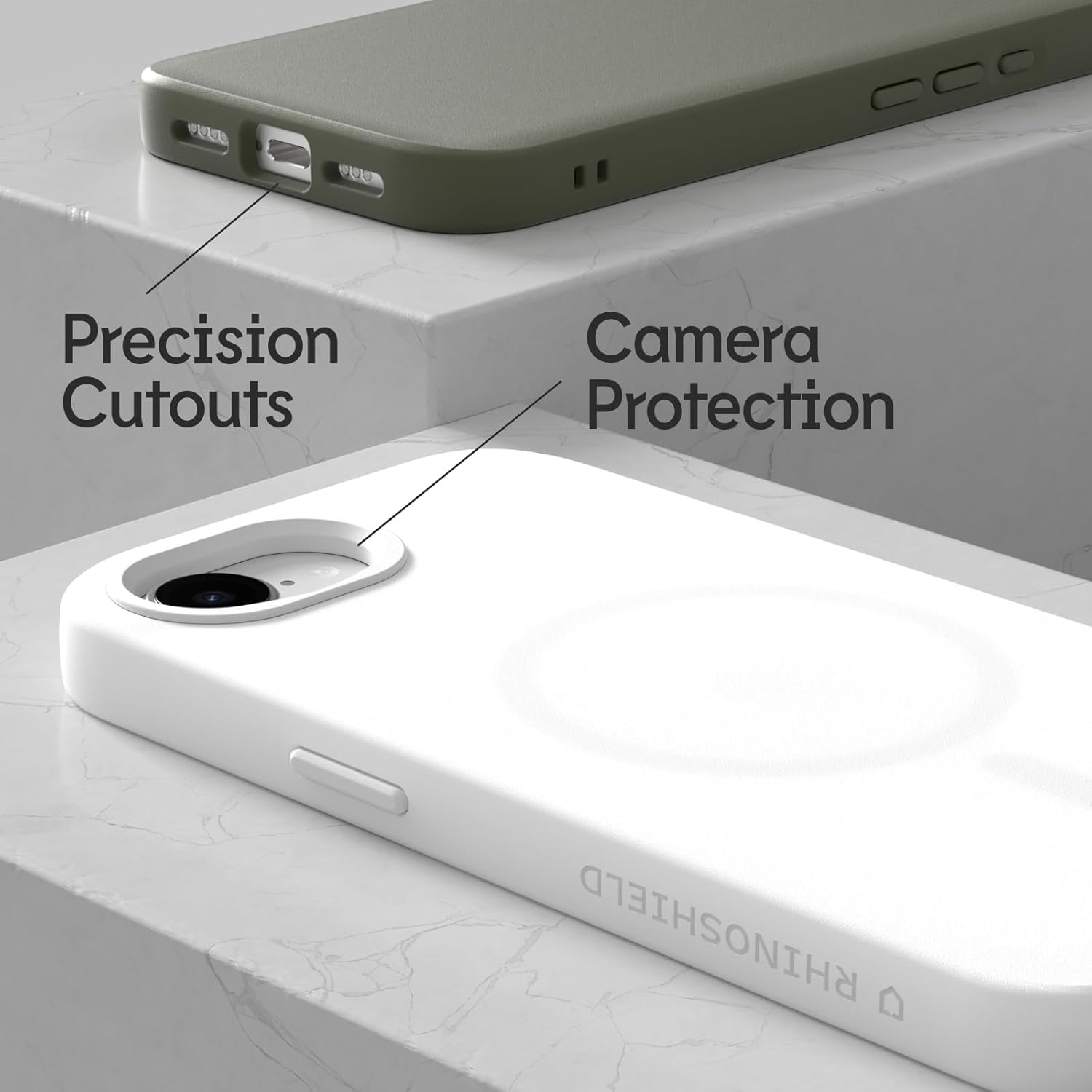 RhinoShield SolidSuit Case Compatible with Magsafe for iPhone 17e / 16e | Shock Absorbent Slim Design Protective Cover with Premium Matte Finish 3.5M / 11ft Drop Protection - Classic Black