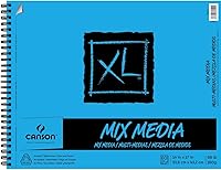 Vista 14 de Canson XL Series Cuaderno de Media Mix, Textura Rugosa, Alambre Lateral, 7x10 pulgadas, 50 Hojas – Papel de Arte Grueso para Acuarela, Gouache