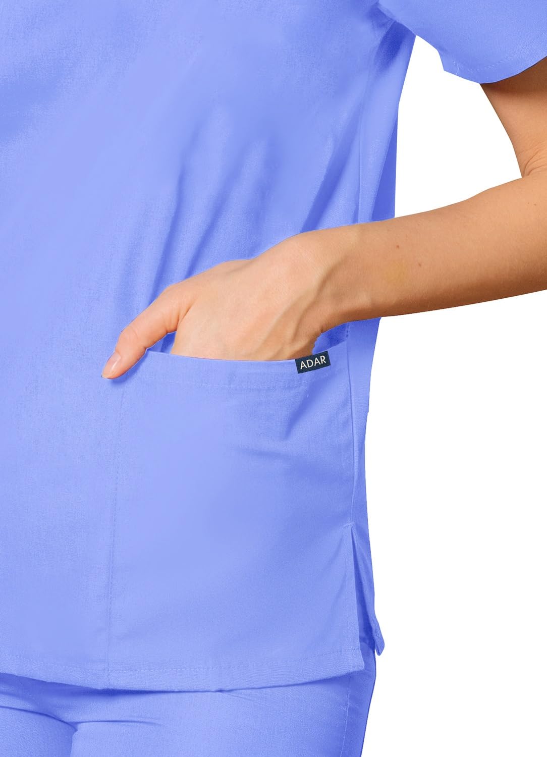 Adar Uniformes médicos Unisex - Top médico Cuello en V
