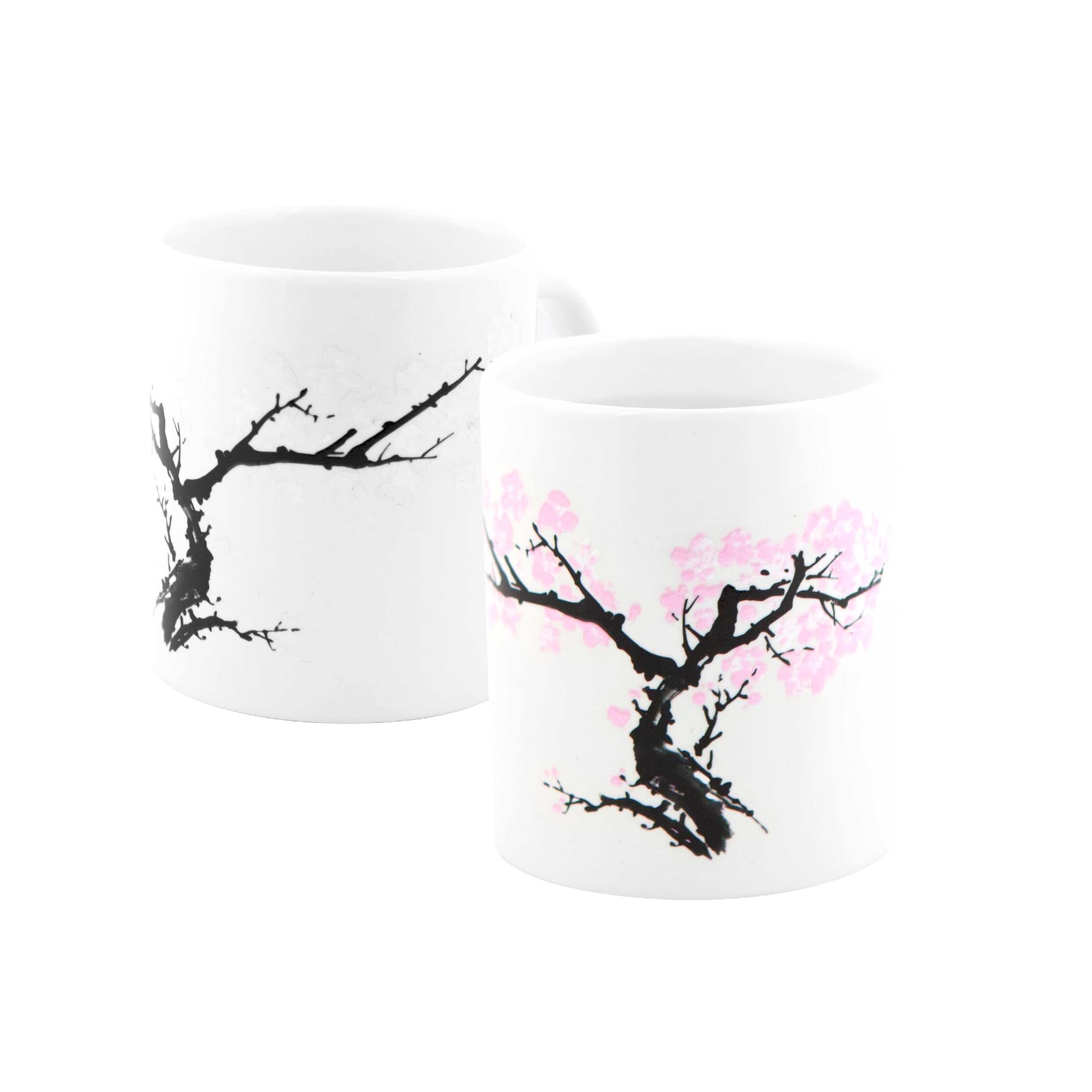 Kikkerland Blossom Morphing Mug – Color Changing Cup Reacts to Heat – Fun Gift for Coffee, Hot Cocoa, & Hot Beverages