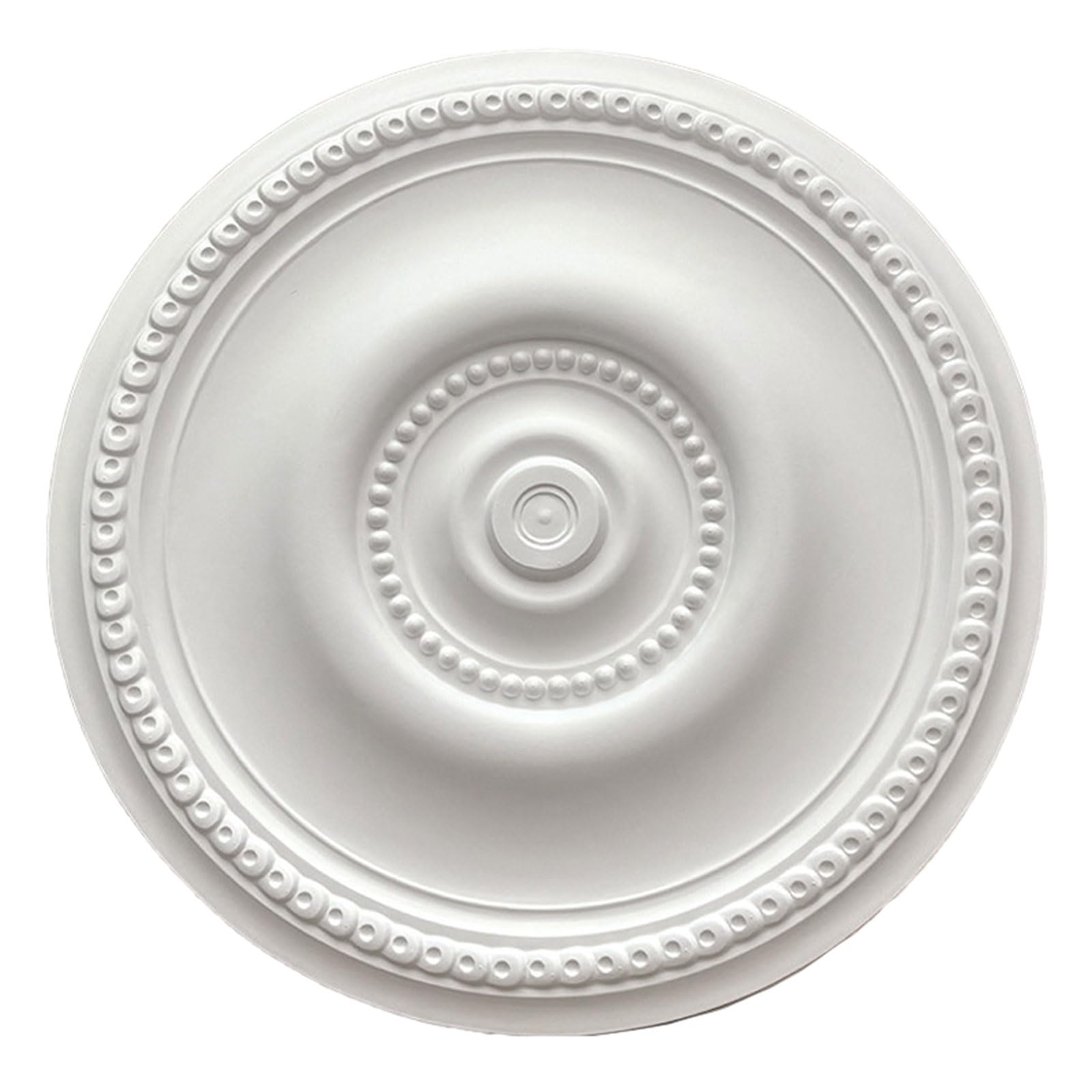 Foelanne White V Round Ceiling Light Medallion White Multiple Sizes(,52Cm)