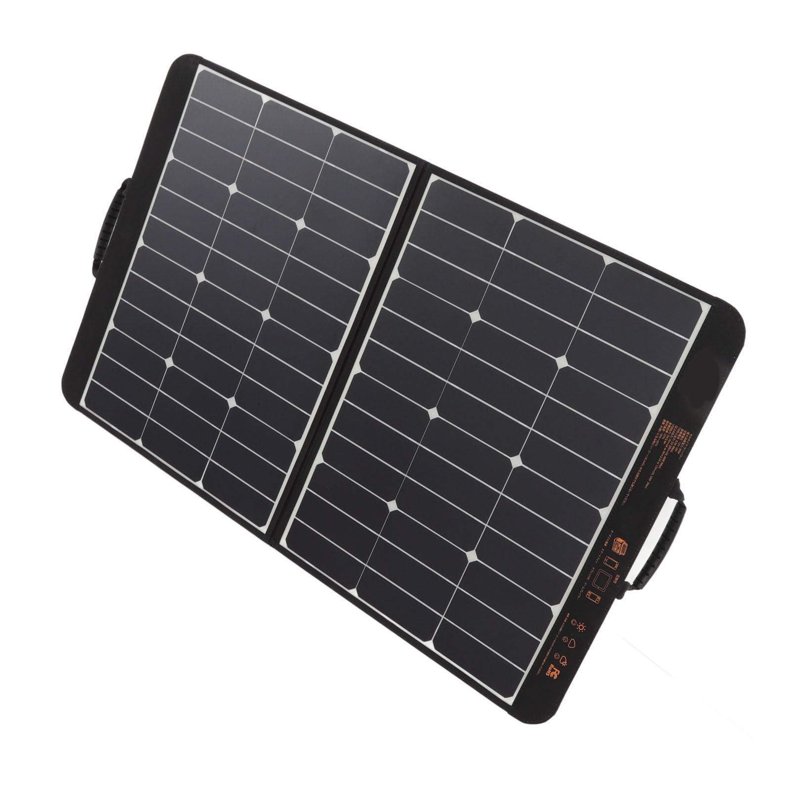 Składana ładowarka do Paneli Słonecznych, 60 W z Wyjściem 18 V DC do Przenośnych Elektrowni Outdoor Camping Van RV Trip