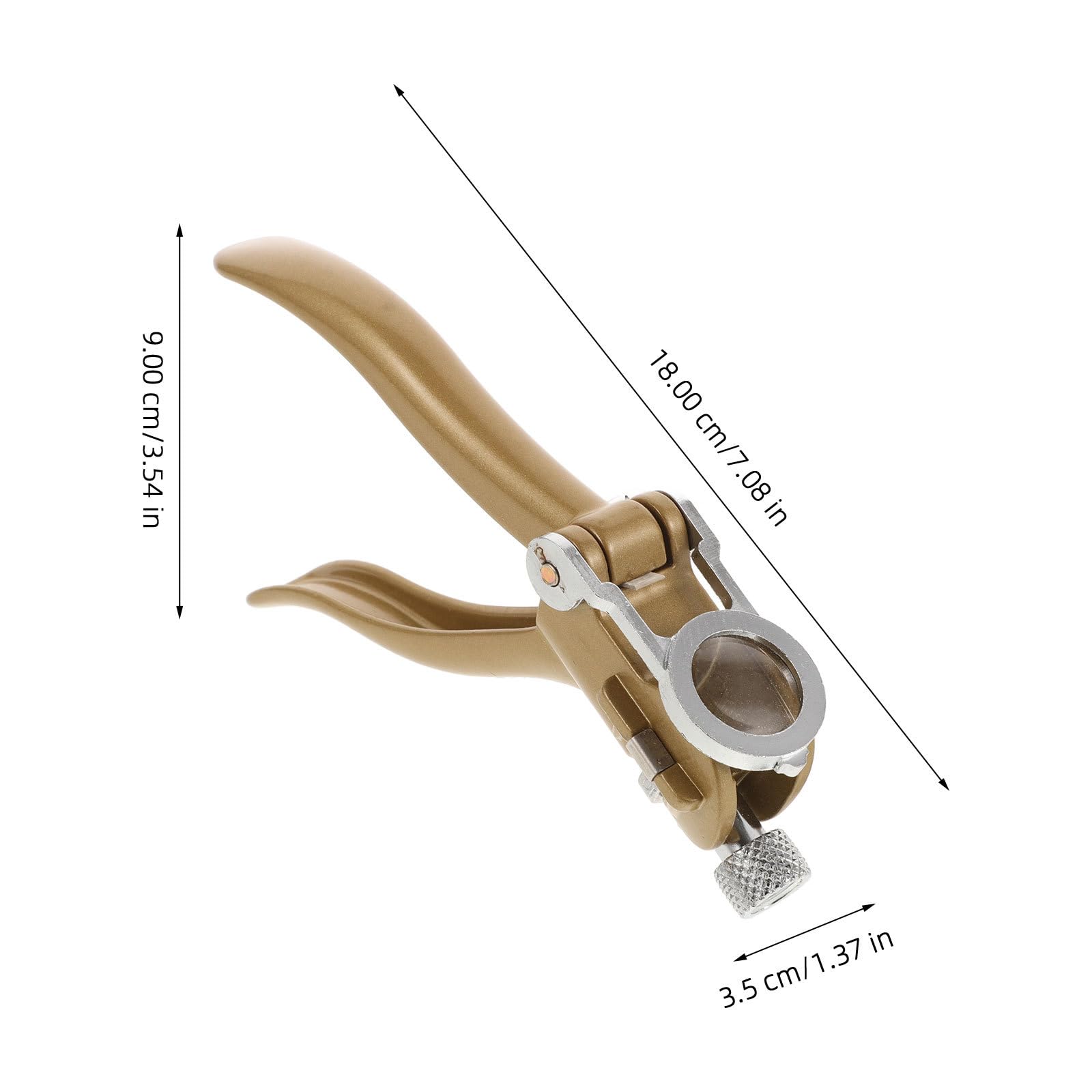 POPETPOP Pince de Réparation de Scie à Bois avec Loupe Intégrée, Outil de Réglage Précis pour Écartement des Dents, Accessoire de Bricolage Solide pour Menuiserie et Travail Manuel