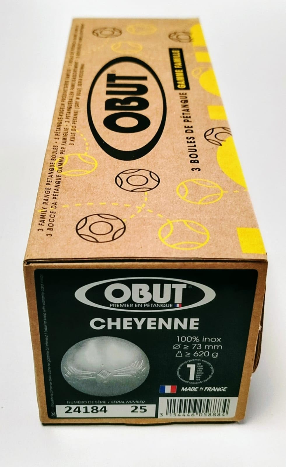 Obut Set de 3 Bolas de Petanca INOX Cheyenne - 2
