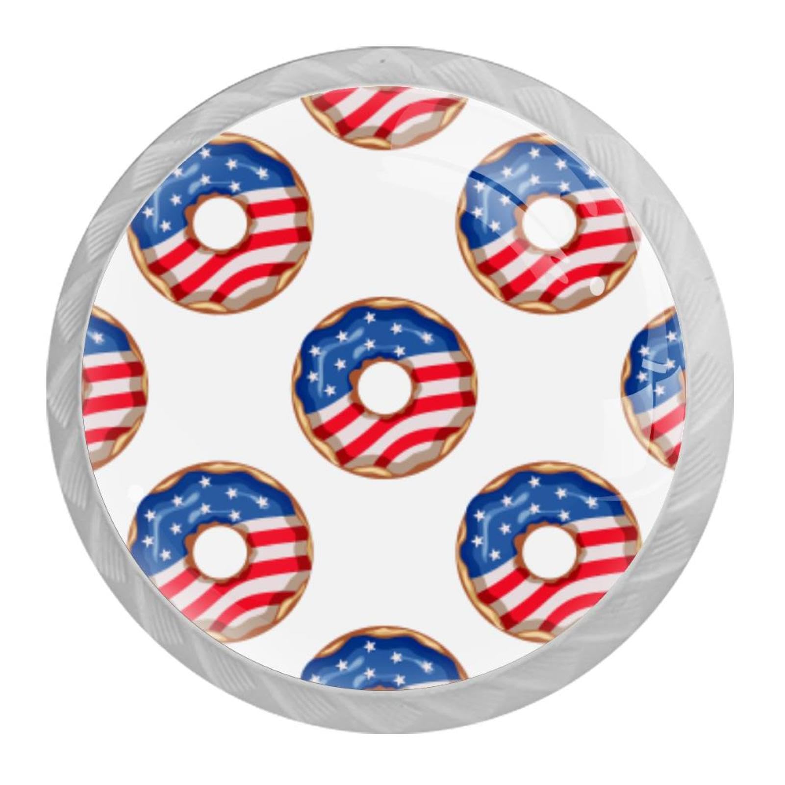 Tqmspg Multi14 4 Pieces Drawer Pulls Donuts Door Knobs Dresser Handles For Kitchen Wardrobe Cupboard Hardware Furniture