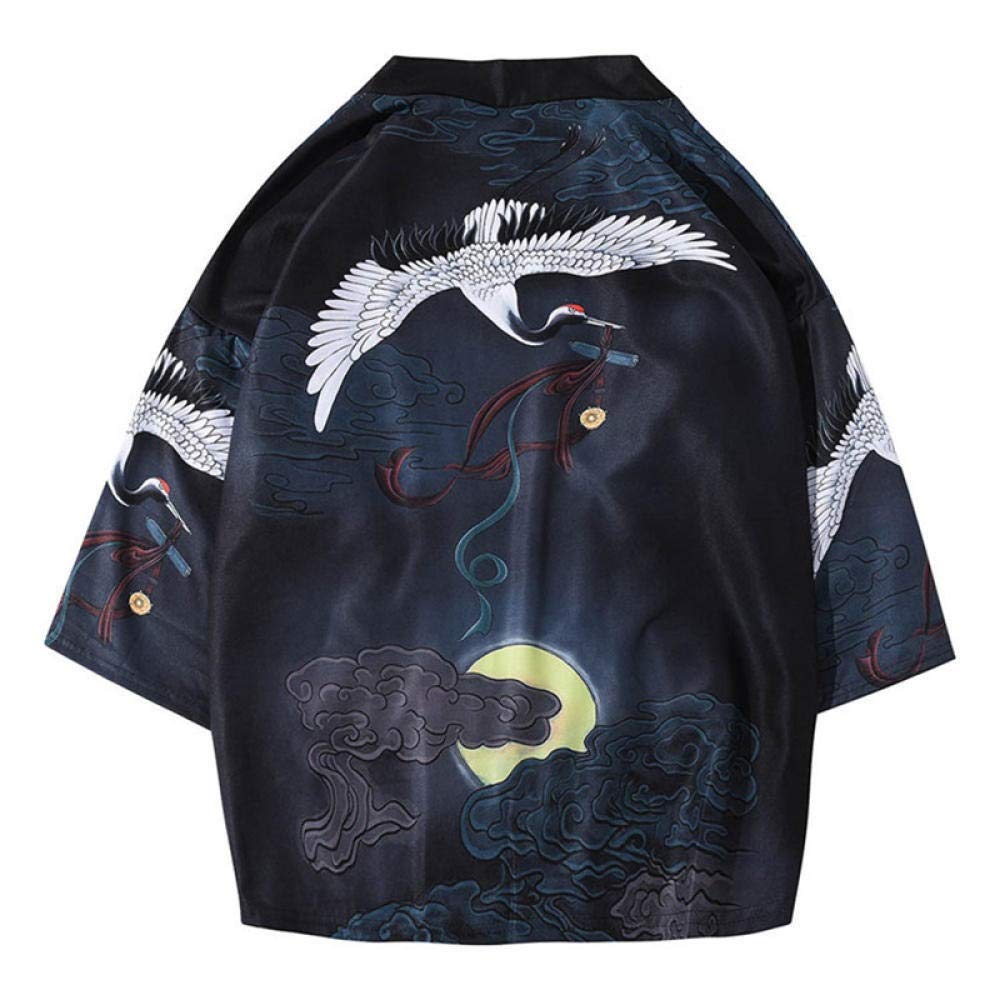 HNBY Kimono Cardigan/Haori/Jacket Traditional Japanese Ukiyo Clothes (Colour: 3, Size: The)