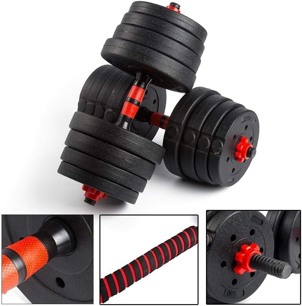10/20/30/40KG Adjustable Weights Fitness Dumbbell Set for Men/Women,Arm Hand Weight Barbell for Bodybuilding Exercise Strength Training Home Gym Equipment ZANBEEL - Image 3