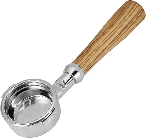 Portafiltro sin fondo de 2.283 in, 2 orejas, compatible con máquina de café espresso Breville de doble caldera BES920CBXL BES920BSXL BES920XL