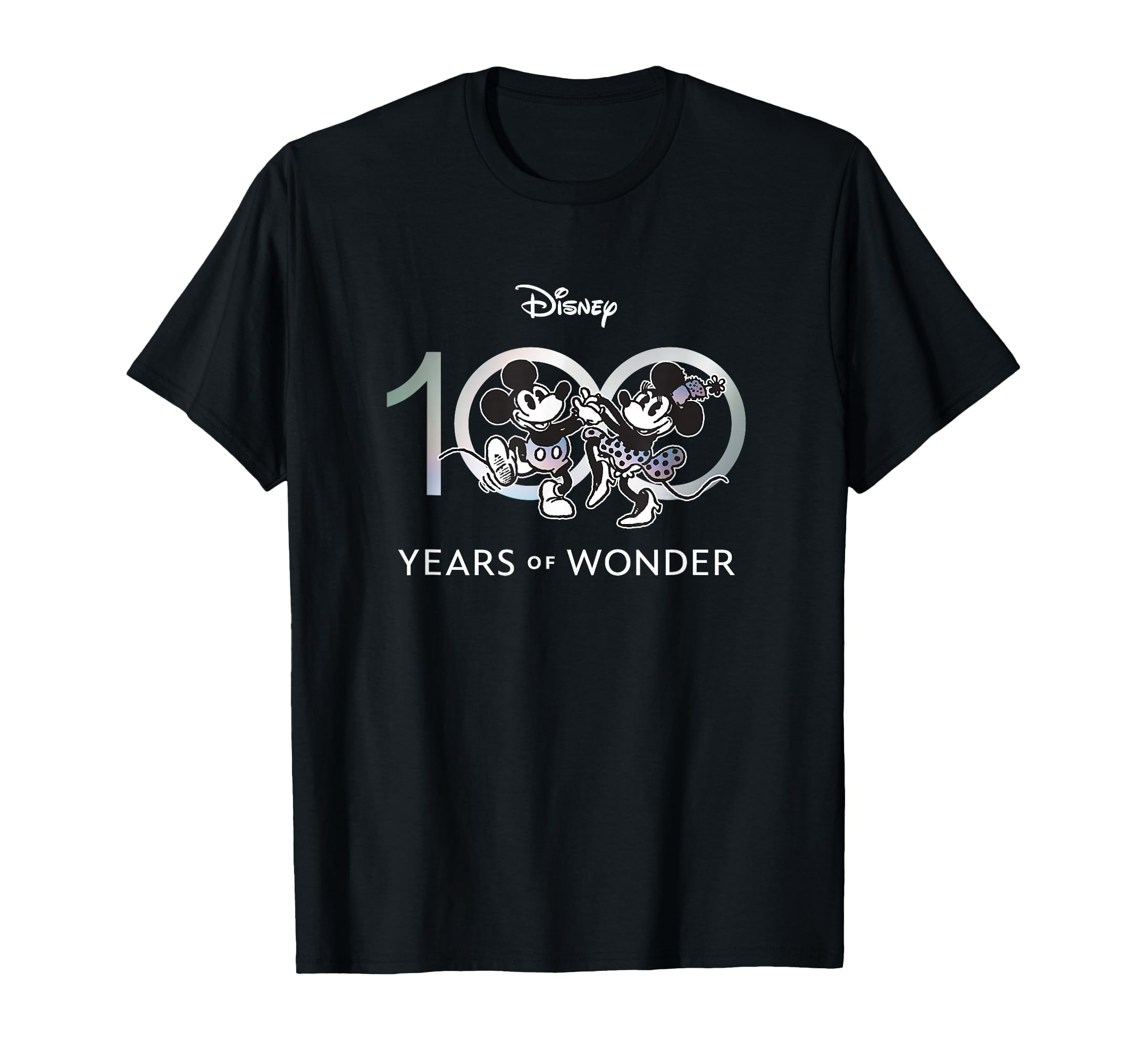 100 Years of Wonder Mickey & Minnie Dancing Retro T-Shirt