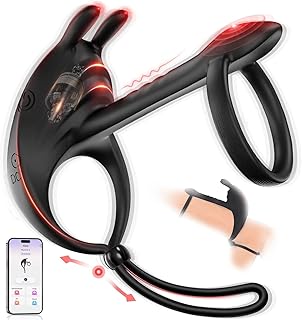 Anneaux de Pénis Sex Toys, Sextoyse Homme Sex Anneau Penien Vibromasseur Avec 7 Modes de Vibration, Sextoyse Couple Plaisir Haute élasticité Cockring Vibromasseurs pour Homme Couple Femme Sextoy
