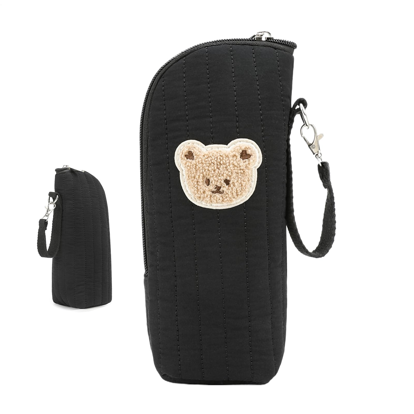keloppasit Insulated Baby Bottle Bag | Baby Bottle Carrier with Bear Design | Portable Tote for Breast Milk Storage Preservation Transport Daycare Travel Outdoor