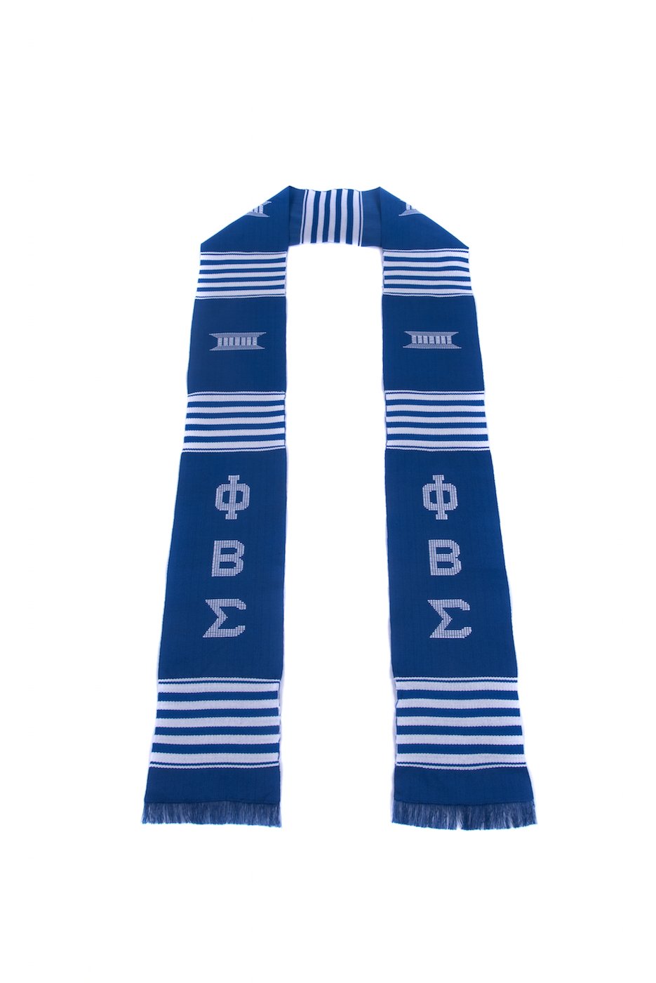 Graduation Attire Unisex Blue Phi Beta Sigma Kente Cloth Graduation Stole