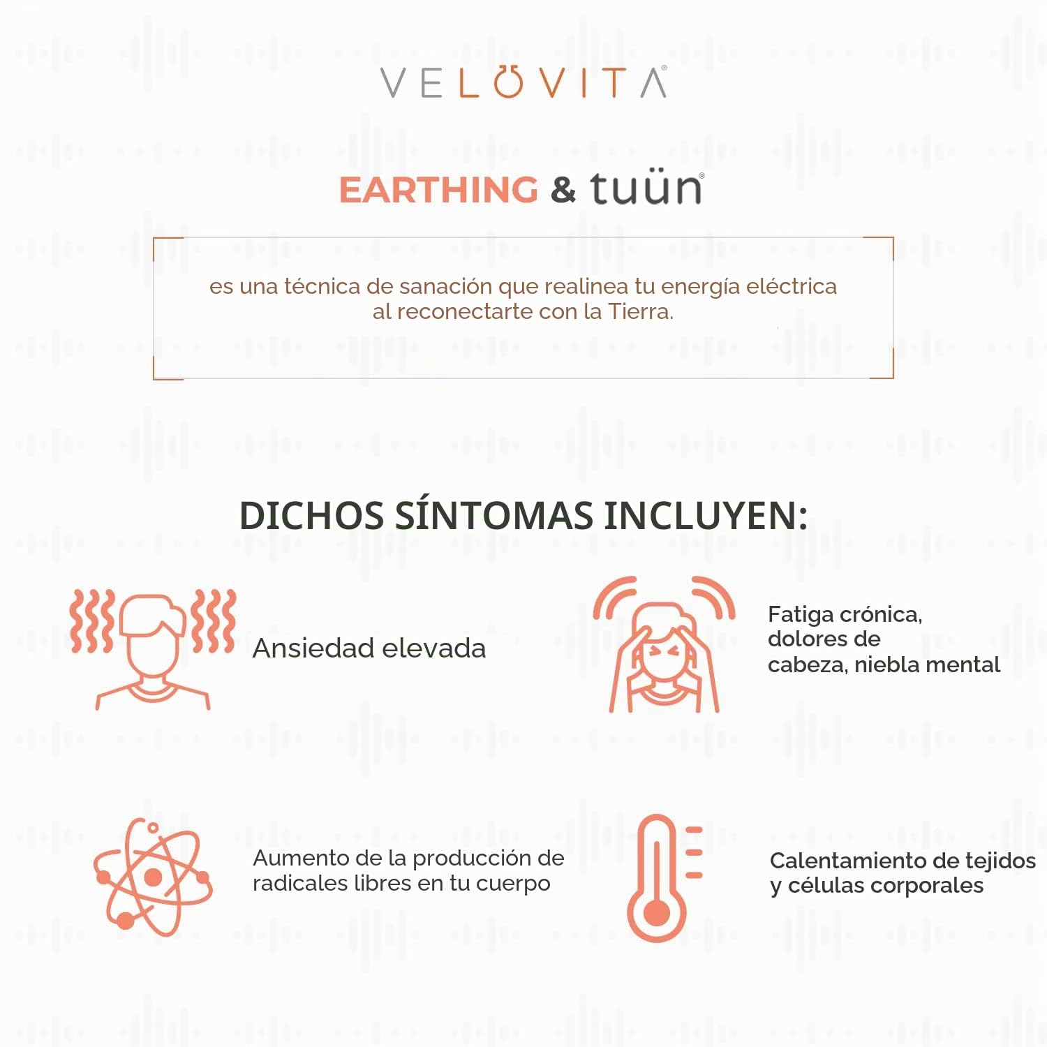 VELOVITA Tuün RESONATE con tecnología de mejora de biohacking, mejora la salud general y el bienestar, mejora la concentración y la calidad del sueño, color negro