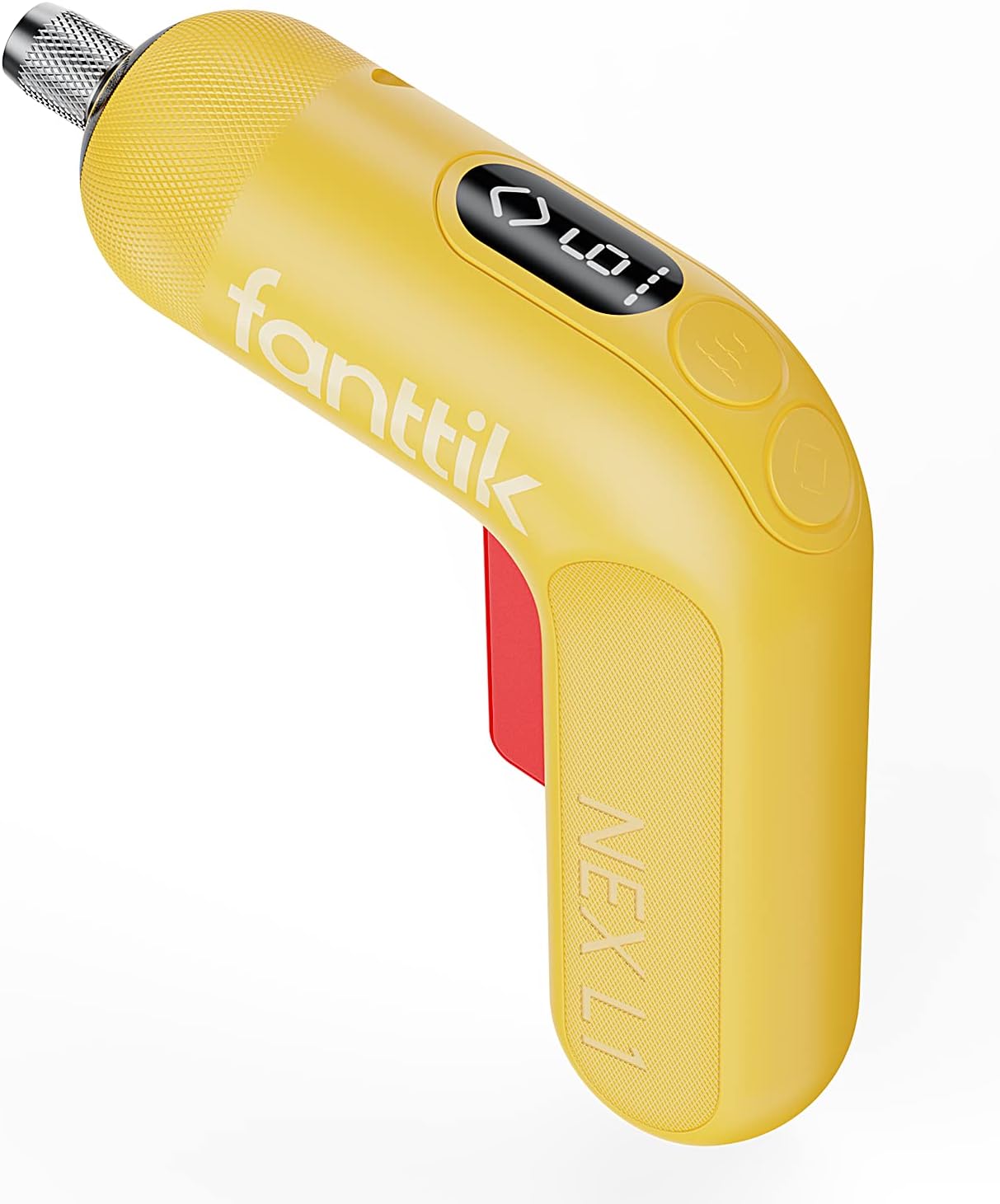 Fanttik L1 Pro 3.7V Cordless Screw Drivers, Electric Screwdriver Set with 14 Bits, Digital Screen, Li-ion 2000mAh, 1/4''Hex, 6 Torque Settings 0.5-6 N.m, Variable Speed, Front LED, Yellow