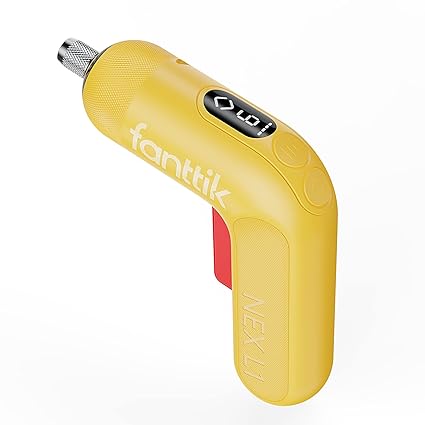 fanttik Cordless Screwdriver, 0.5 N.m to 6 N.m Max, Electric Screwdriver Rechargeable, 0-200rpm, Shark Chuck for Fast Lock, Digital Display, 2.0Ah, 14pcs Screwdriver Bits, Front LED - NEX L1 Pro ?