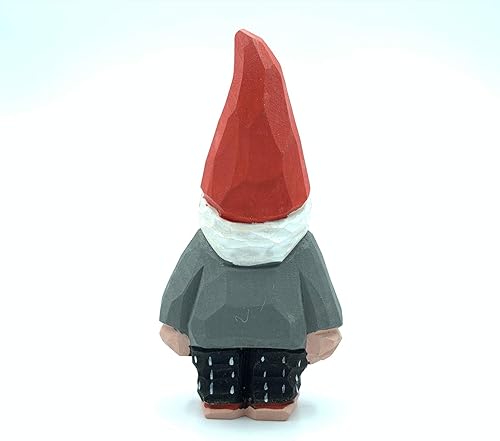 Vista 4 de YEEYAYA Escultura de madera para decoración del hogar, estatua de madera, figuras de madera, decoración de habitación, animales salvajes tallados a