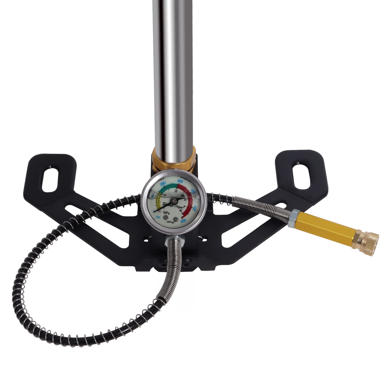 PCP Stirrup Pump Airguns Rifle Filling Stirrup Pump, High Pressure Hand Pump 3 Stage 6000 PSI for Paintball, PCP Cylinder & Pistols, Scuba Diving, Stainless Steel by Poweka