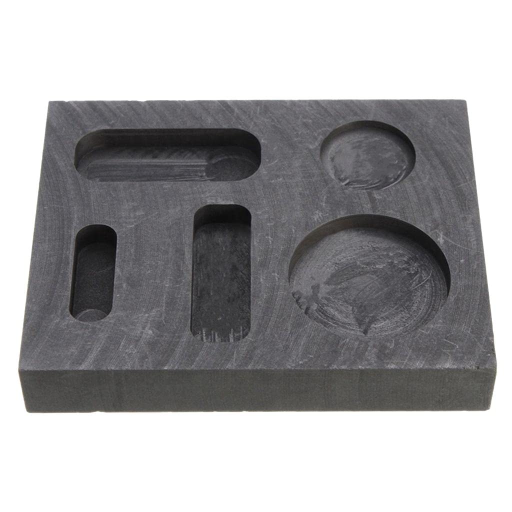 Black Graphite Furnace Casting Foundry Crucible Melting Tool 5 Slots|Graphite Ingot Mold for Metal Smelting Casting-image-13