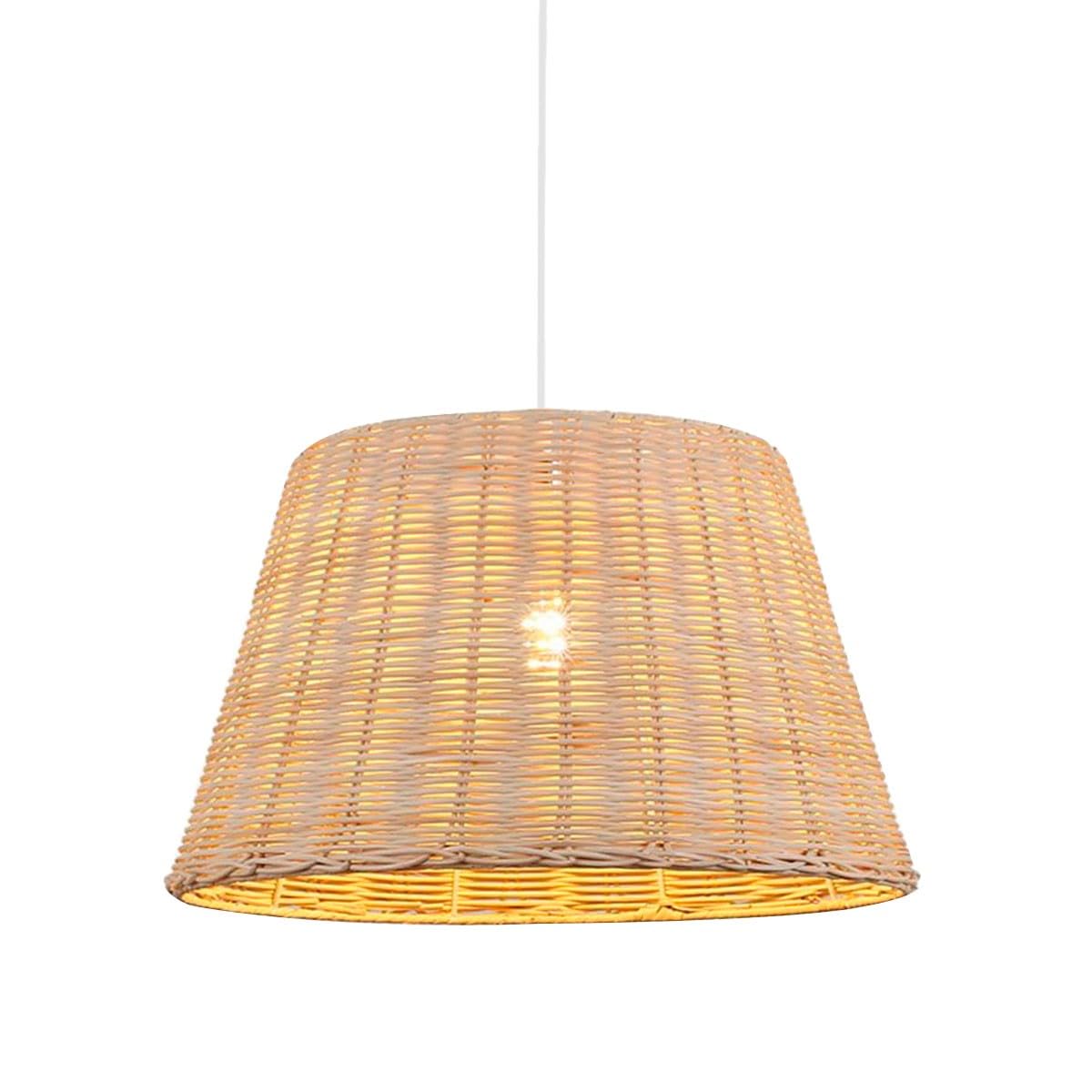 B·LED BARCELONA LED - Lámpara colgante de mimbre Hank