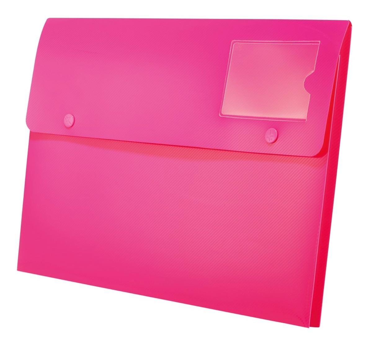 Rexel Joy Popper Wallet with Extra Cap - Pretty Pink