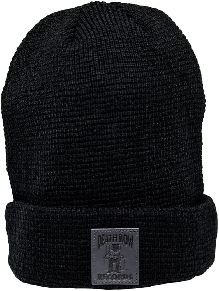 Ripple Junction Death Row Records Black Beanie Hat at Amazon Men's