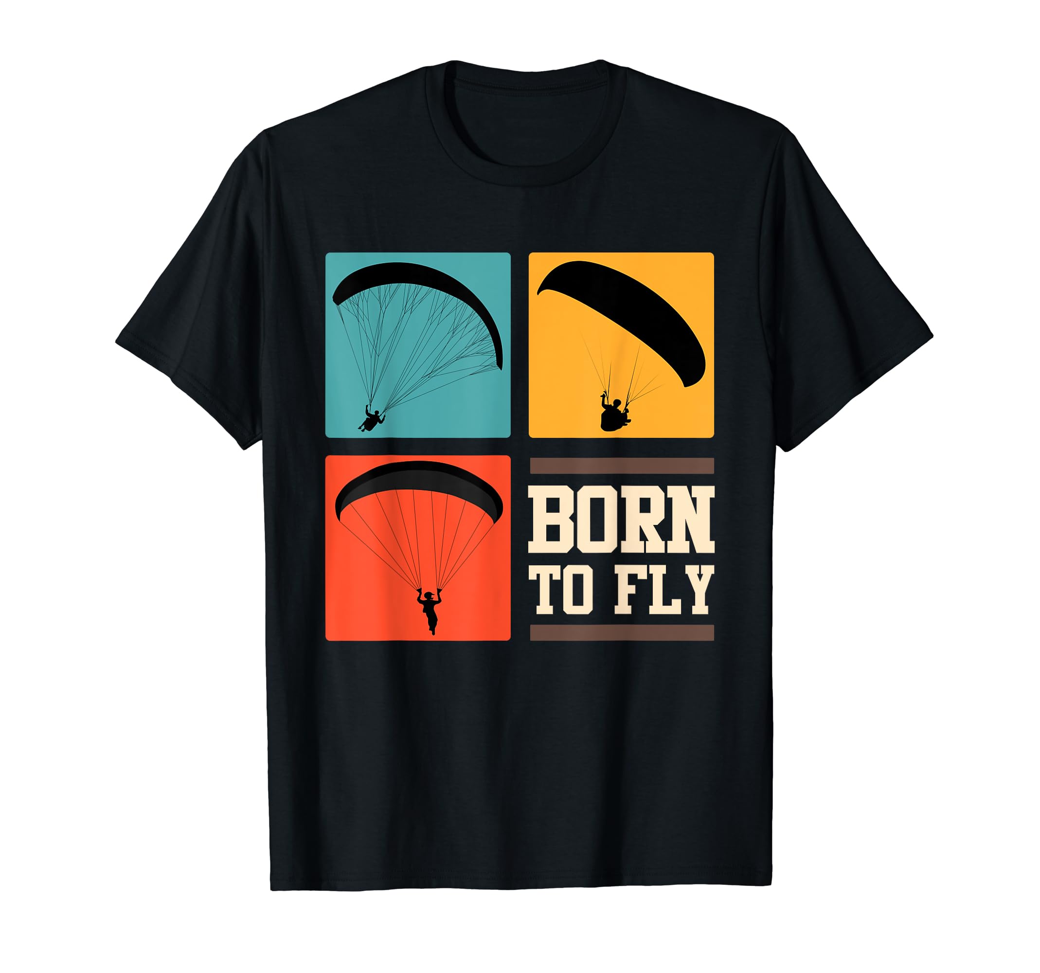 Born to Fly Paraglider Pilot Shirt Hobby Flying Paragliding T-Shirt