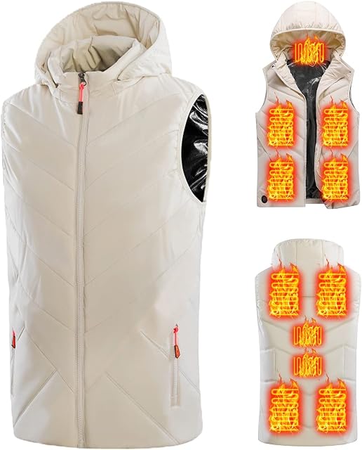 Heated Vests - Heated Body Warmer for Women, Heated Gilet, 3 Temperature Levels Heating Jacket, for Outdoors Hiking