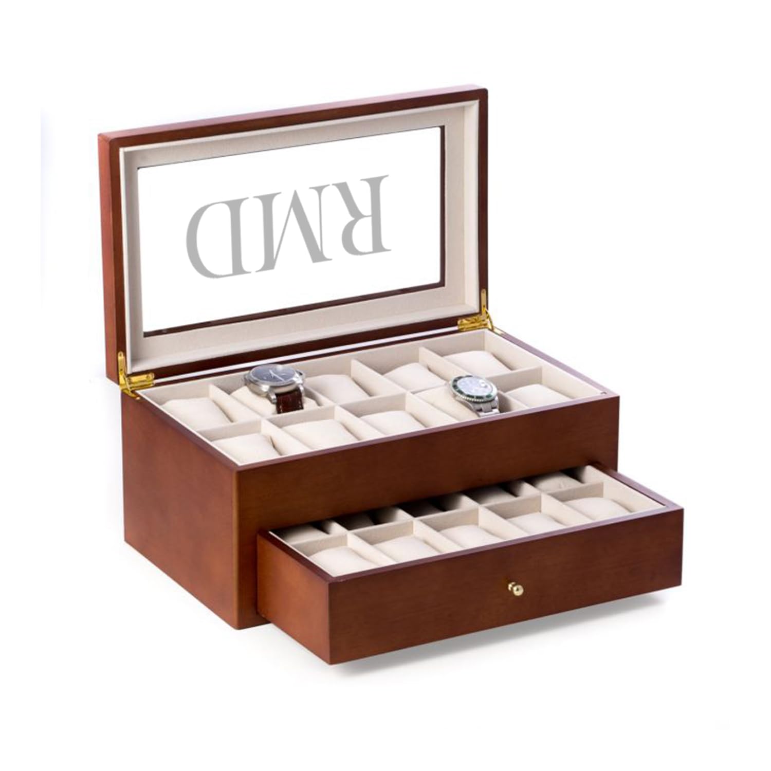 Cherry Wood 20-Watch Display Box