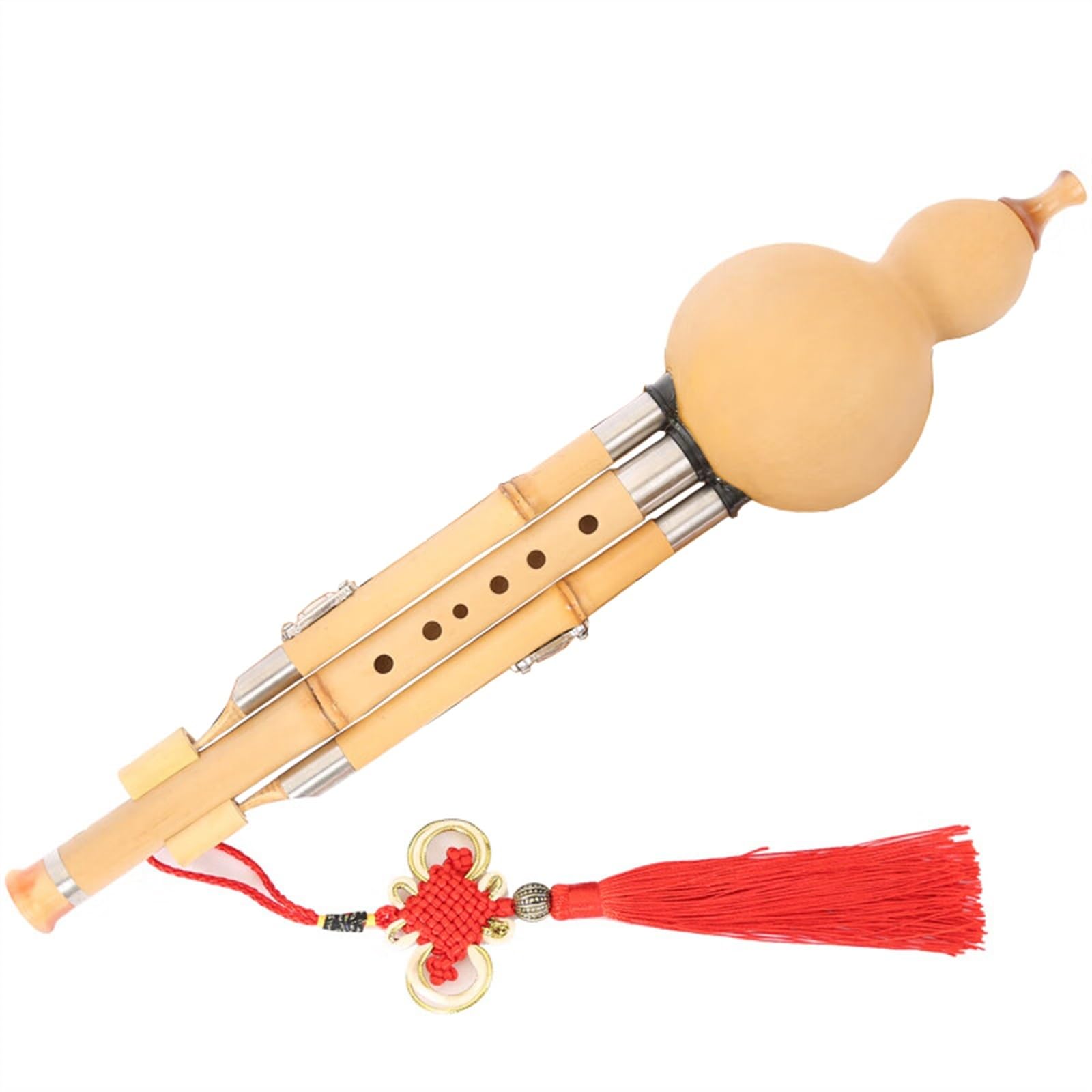 Flauta Hulusi De Siete Orificios, Instrumento De Flauta De Calabaza Artesanal De Rendimiento Profesional Con Estuche De Almacenamiento Hulusi Profesional (Color : D Key)