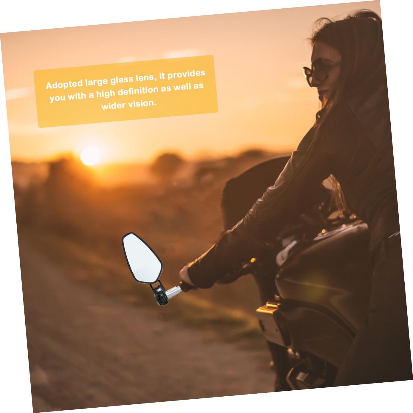 Rétroviseur Latéral pour Guidon de Moto Rétroviseur de Guidon de Vélo Extrémité