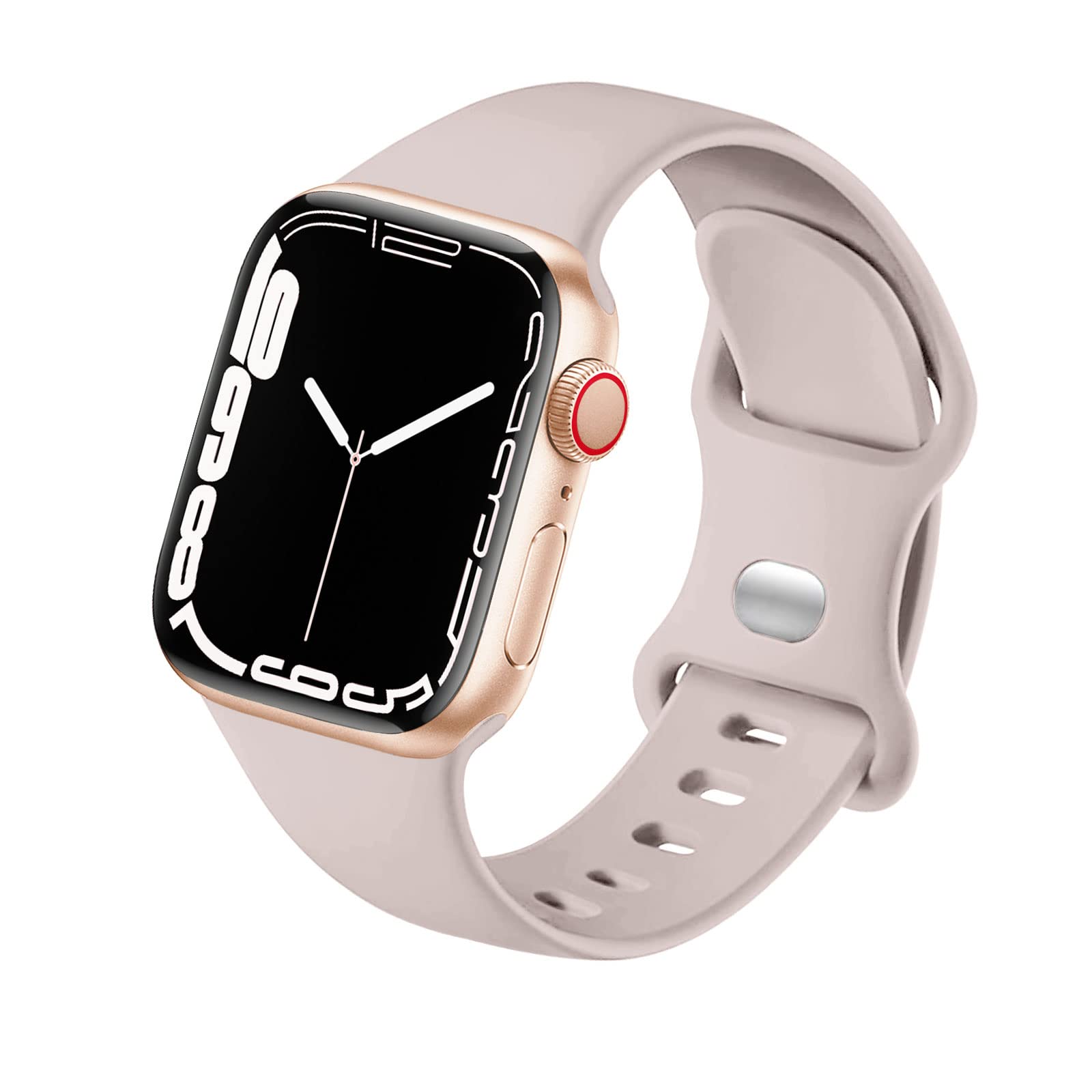 Sport Strap Compatible with Apple Watch Straps 46mm 40mm 38mm 41mm 42mm 44mm 45mm, Silicone Strap Replacement for iWatch Bands Series 11 10 9 8 7 6 5 4 SE 3 2 1 Women Men — view 9