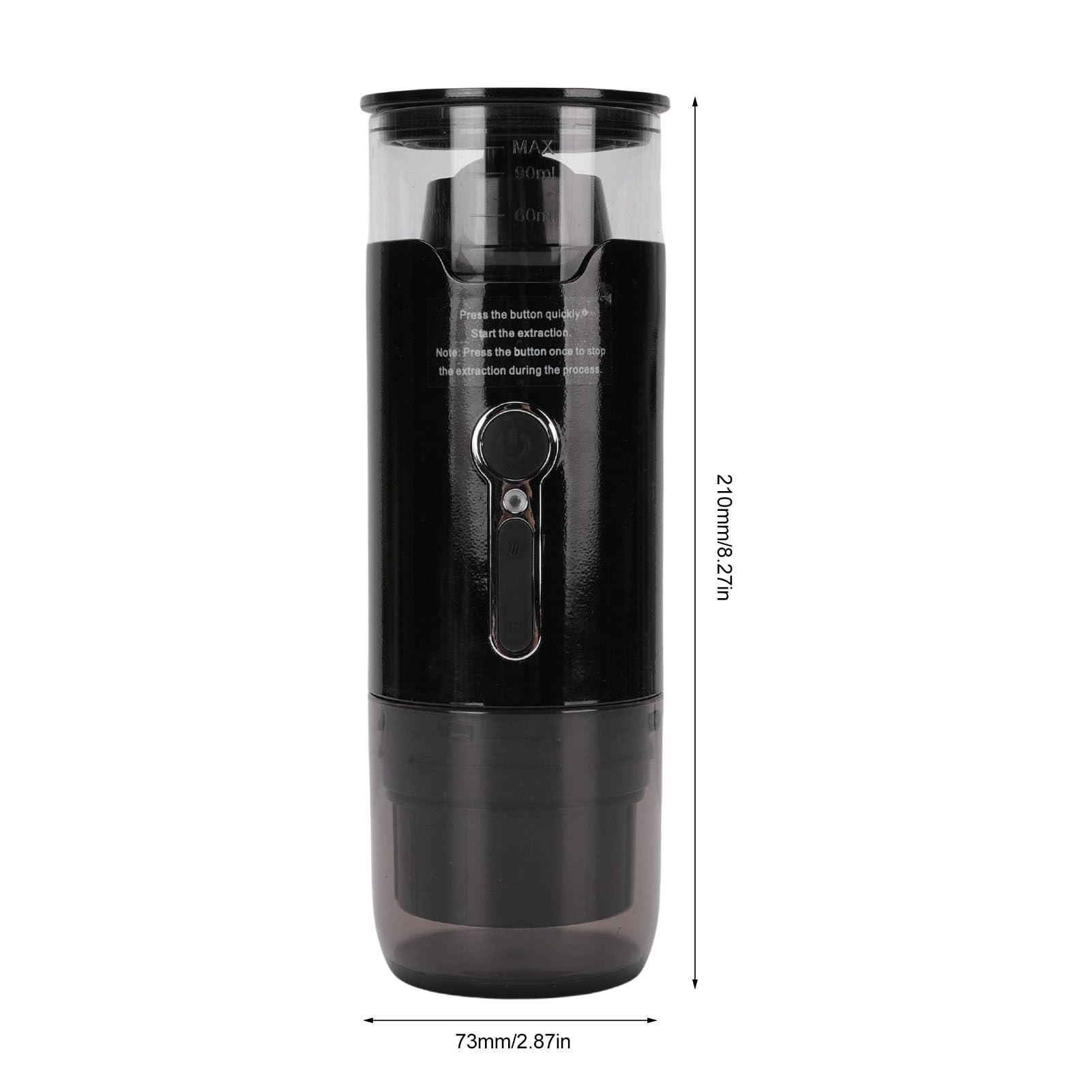 Haofy de de café Portátil Café de Automóviles Pequeñas Cafeteras con Presión de 15 Bares para Cápsulas de DG Café de café Cartuchos