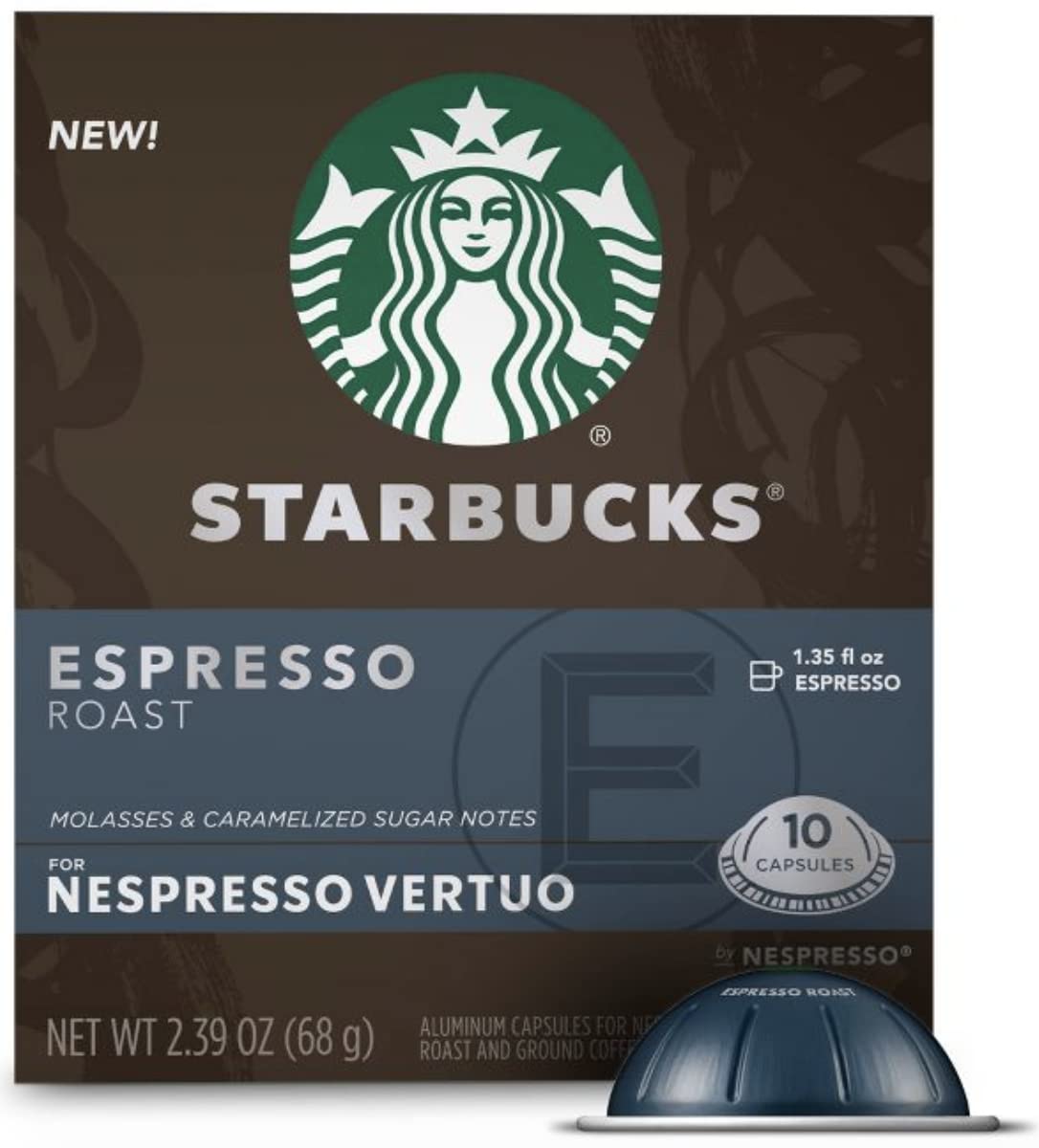 BEST BEFORE: 07/08/2025 Espresso Roast Starbucks by Nespresso for Vertuo