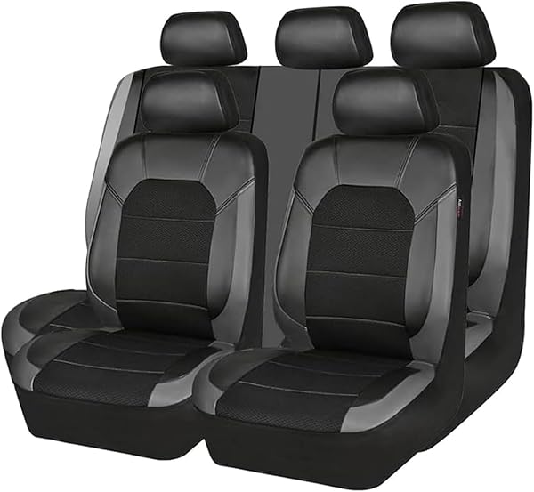 Car Seat Covers Full Set for Vauxhall Frontera (2025+), Waterproof NonSlip Front Protectors Comfortable and Breathable,C - 1