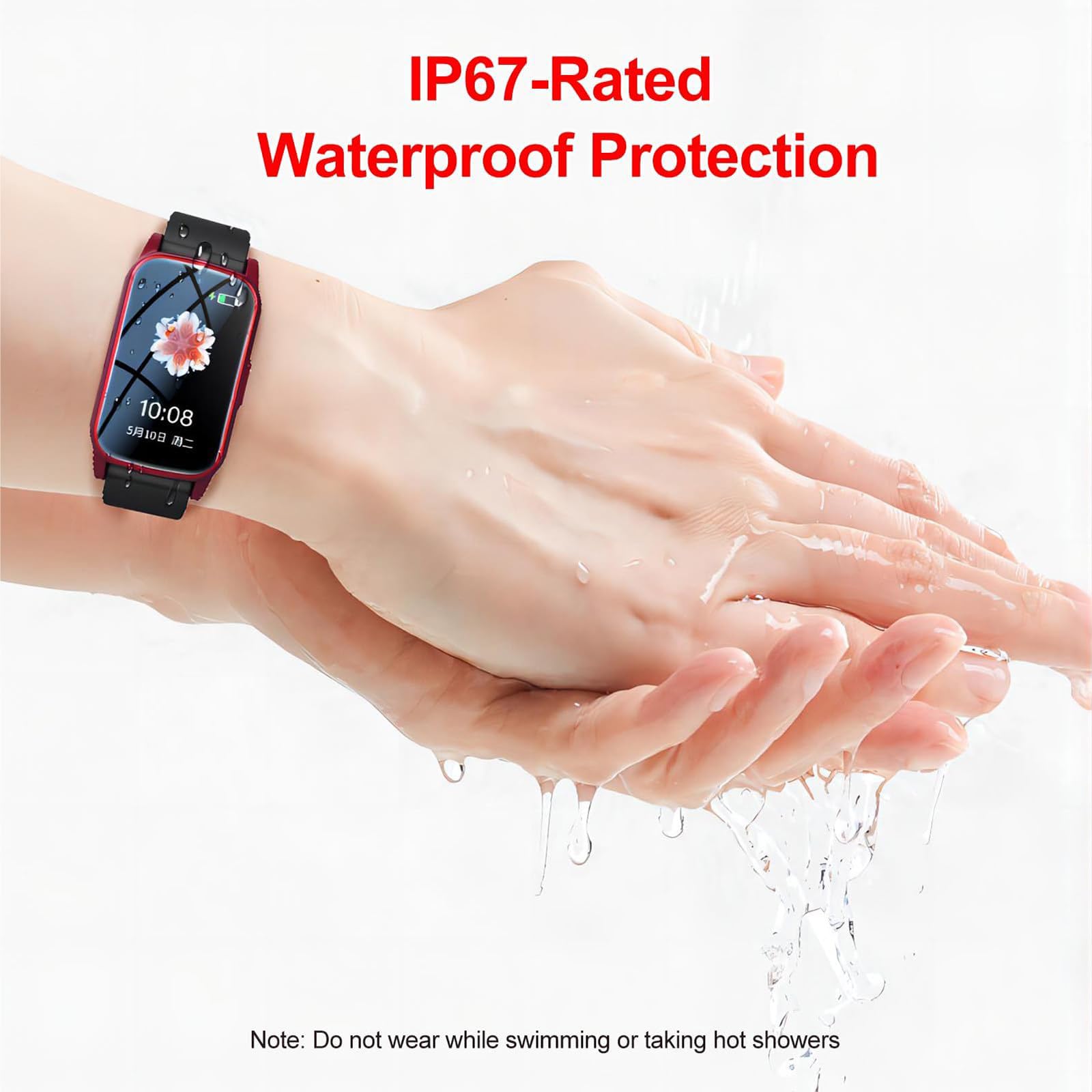 Smartwatch con rilevamento delle cadute, GPS 4G, pulsante SOS, telefono HD, monitoraggio della salute, risposta automatica, promemoria di caduta per anziani